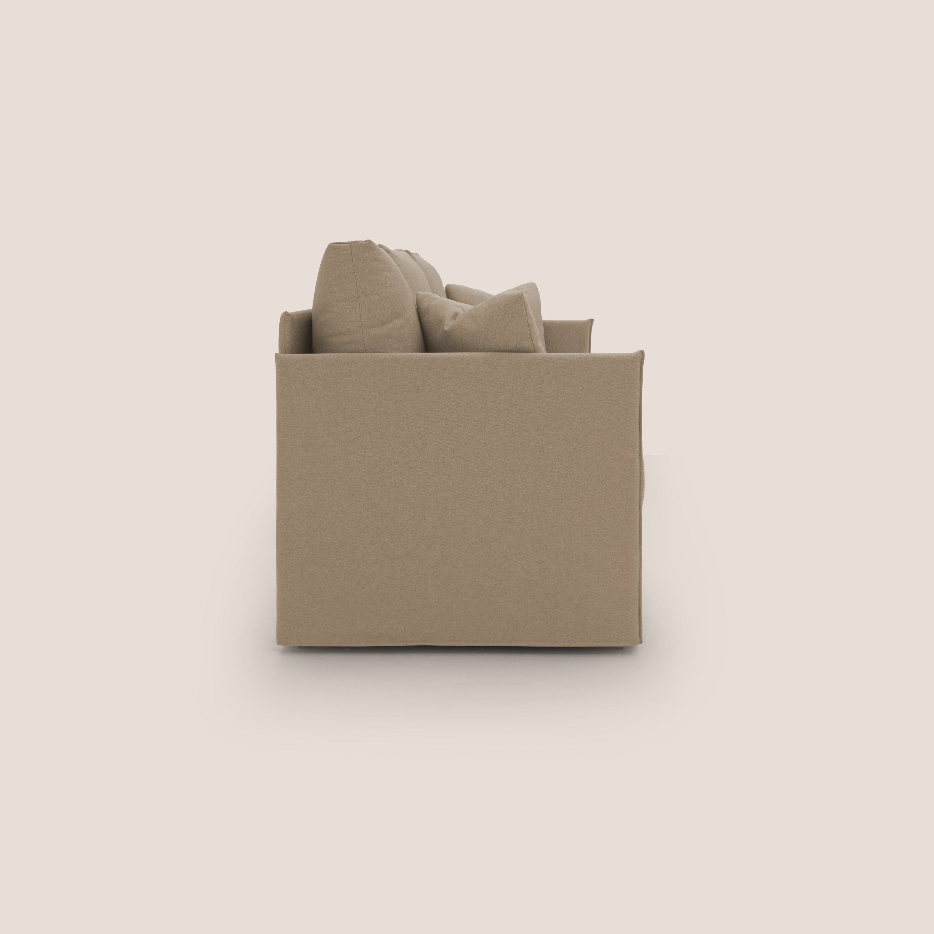 Brera Divano duplex con doppio letto in tessuto simil cotone impermeabile T13 beige - divani.store