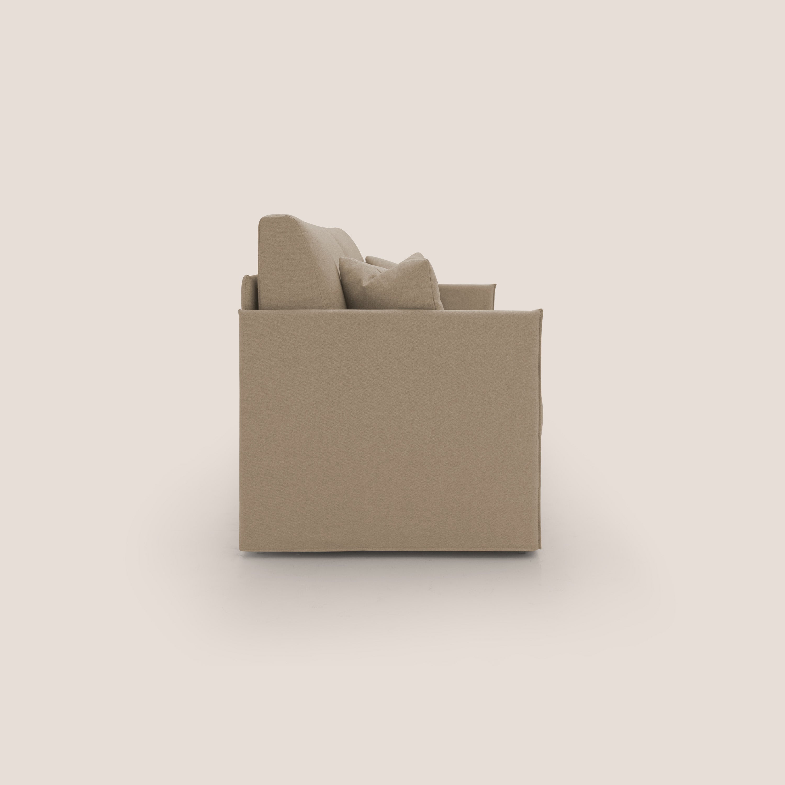 Tortona Divano duplex con doppio letto in tessuto simil cotone impermeabile T13 beige - divani.store