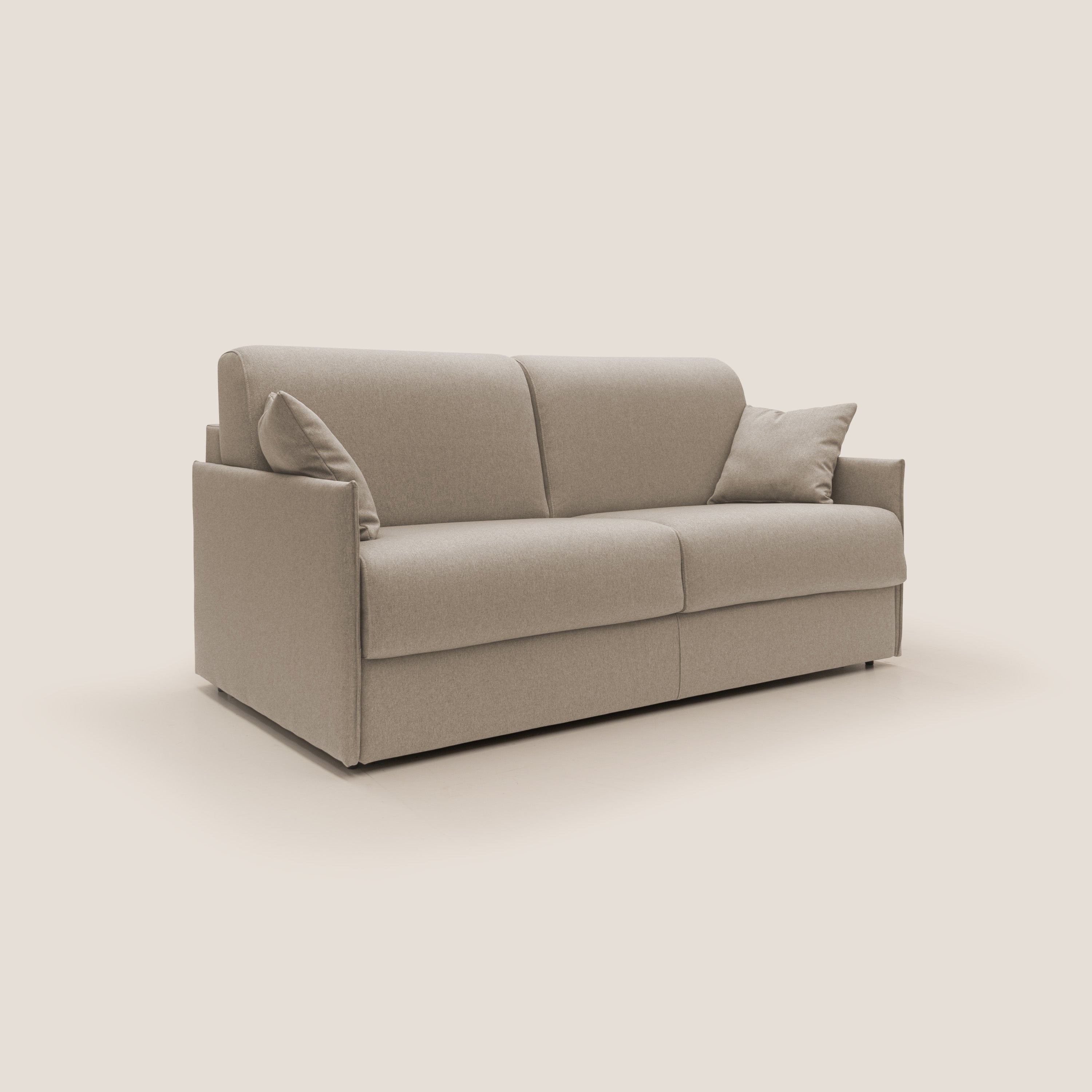 Evans Divano letto matrimoniale in tessuto impermeabile T13 beige - divani.store