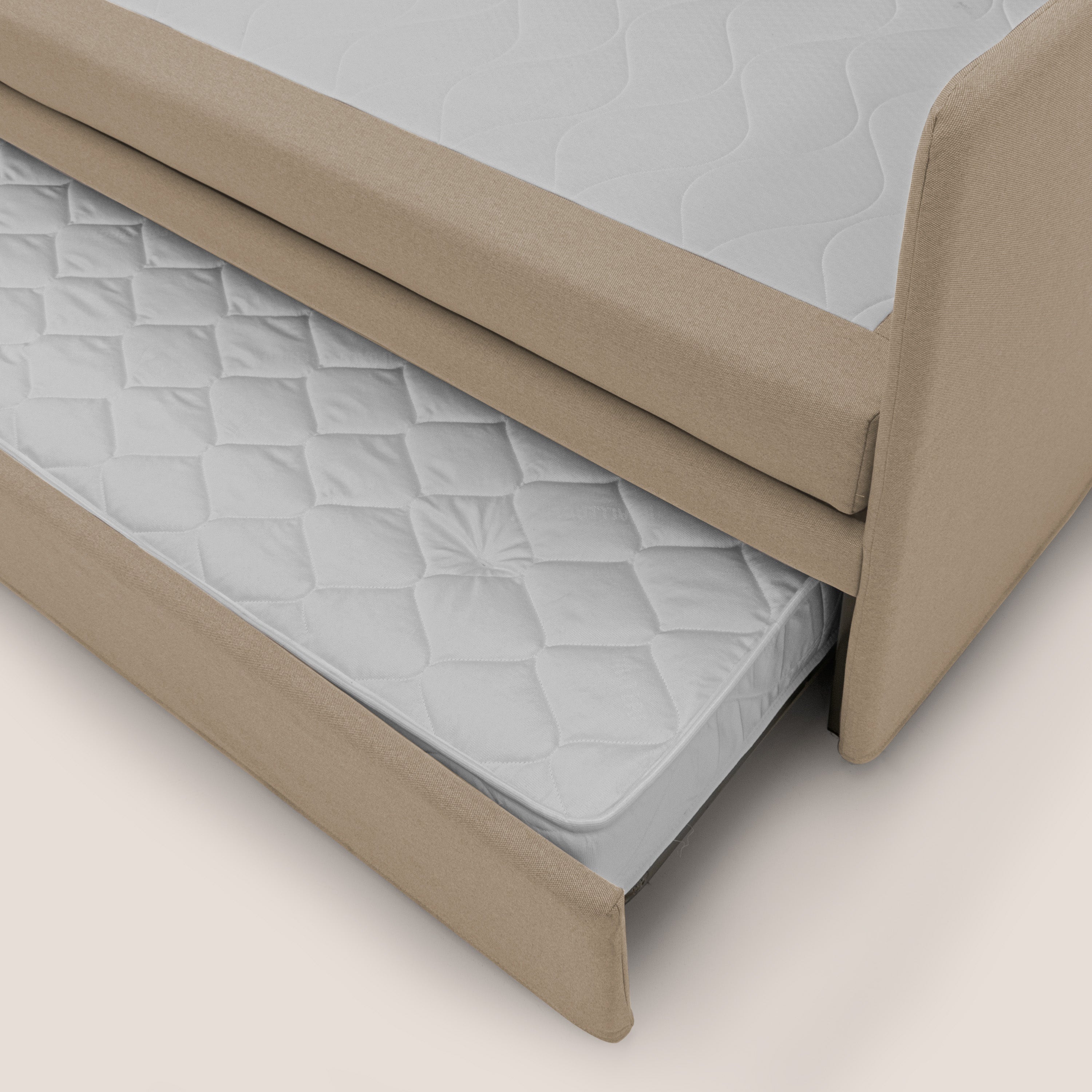 Naviglio Divano duplex con doppio letto in tessuto simil cotone impermeabile T13 beige - divani.store