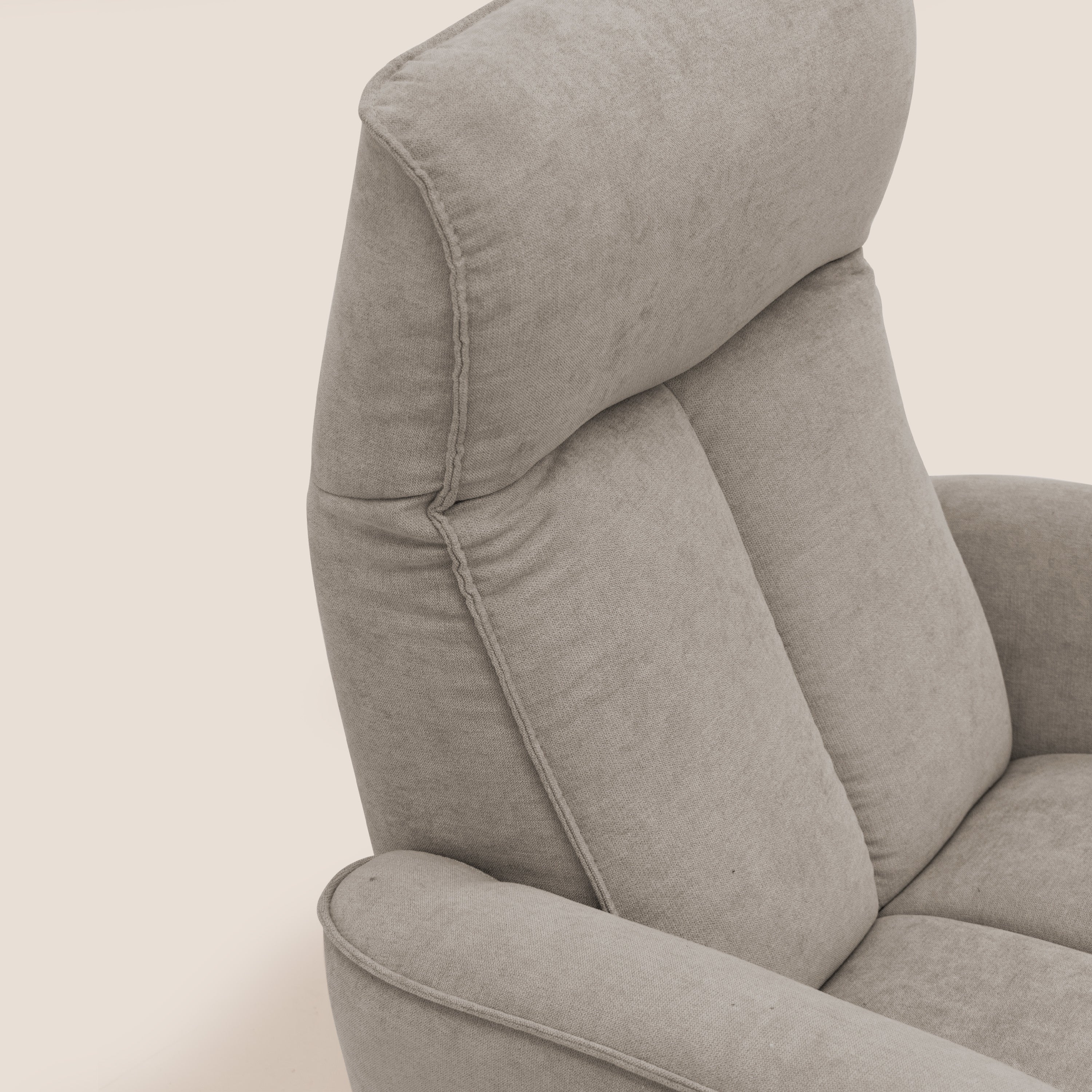 EVA Poltroncina RELAX in morbido tessuto impermeabile T02 beige - divani.store