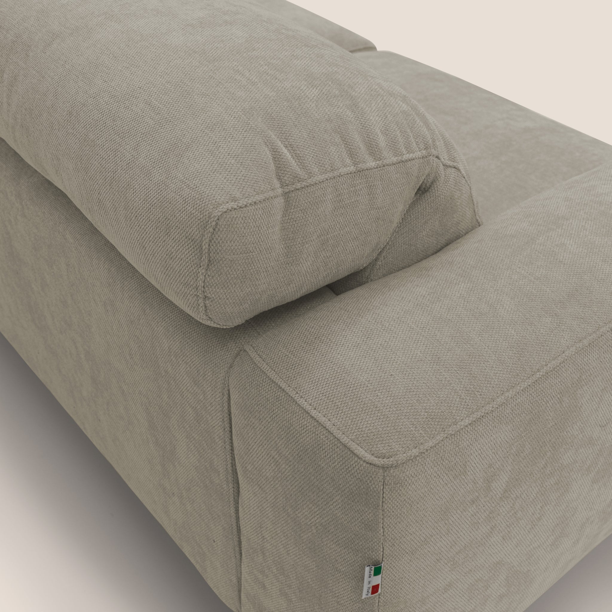 Sakura divano in piuma d'oca modulare a 3 sedute in morbido tessuto fiammato impermeabile T14