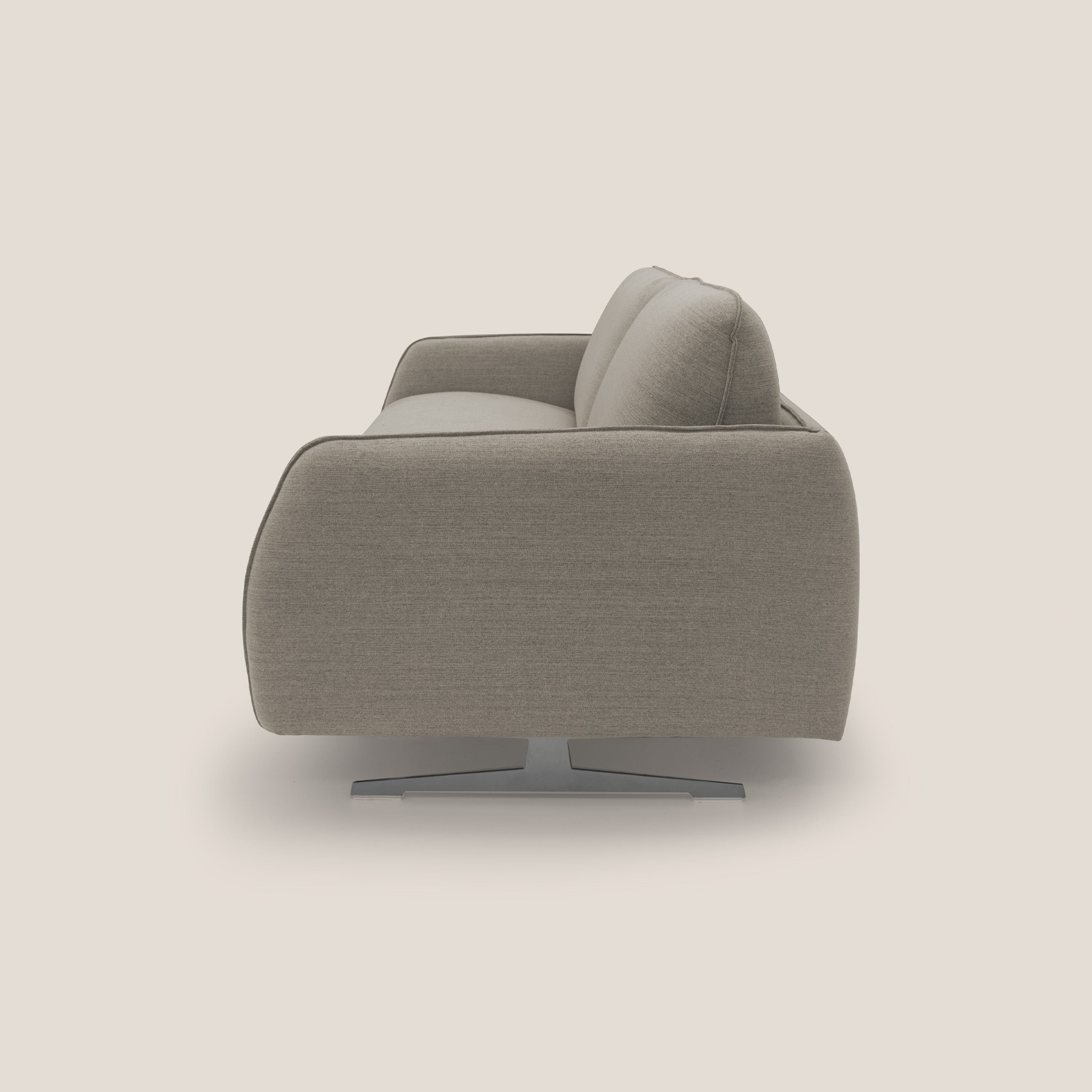 Texas Divano letto matrimoniale moderno in tessuto impermeabile T19 beige - divani.store