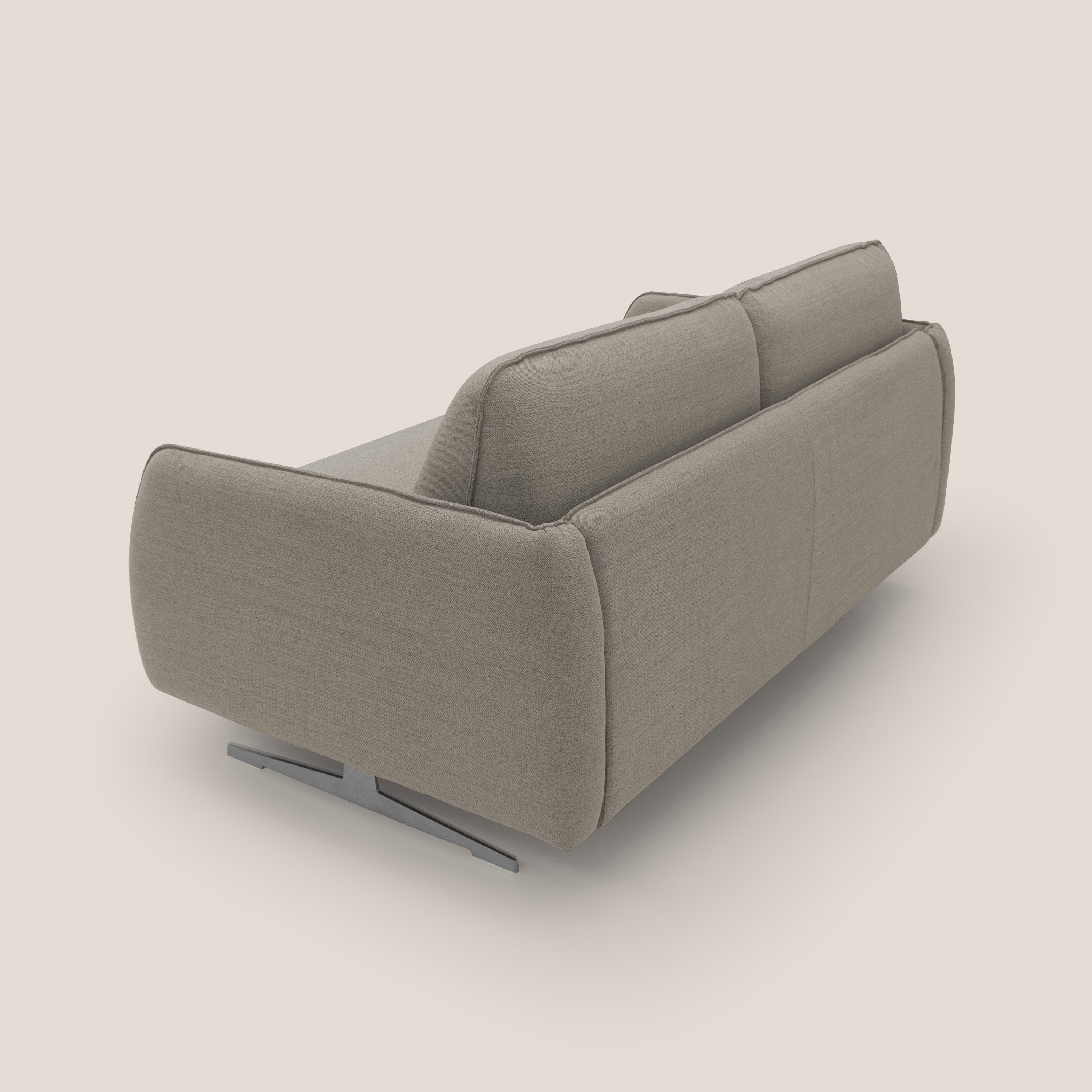 Texas Divano letto matrimoniale moderno in tessuto impermeabile T19 beige - divani.store