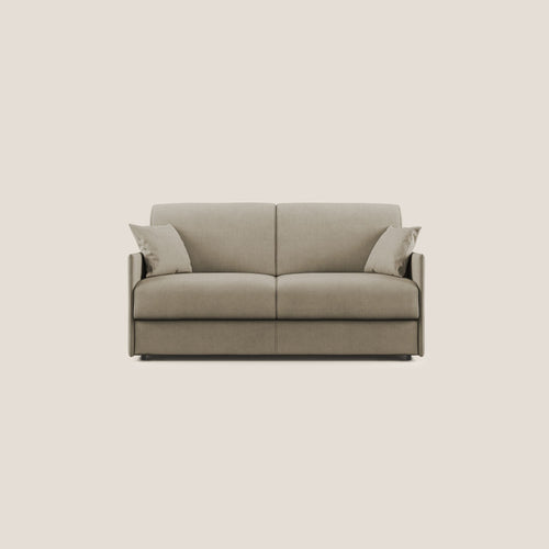 Evans Divano letto in morbido tessuto impermeabile T02 beige - divani.store