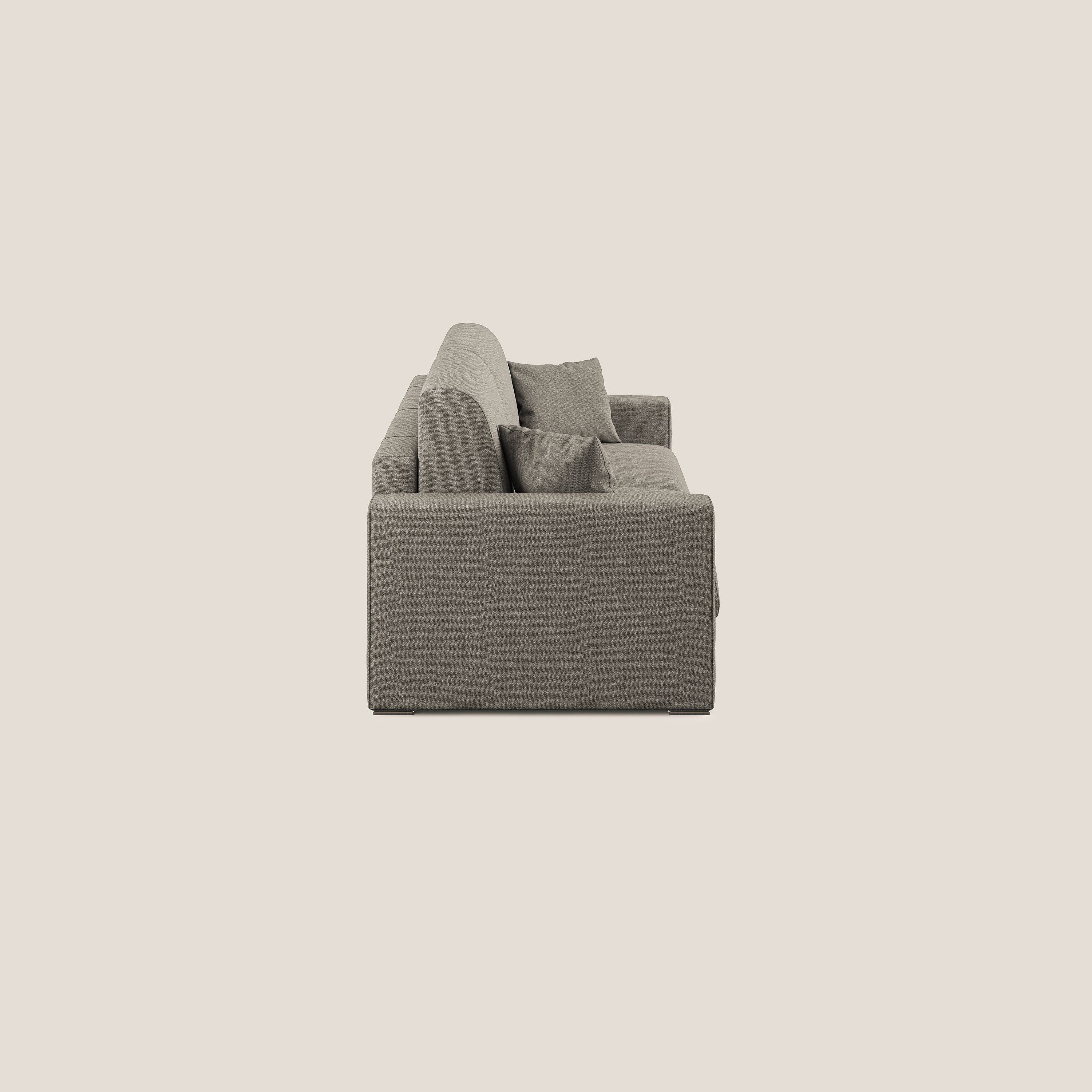 Best Divano letto matrimoniale in tessuto smacchiabile QuickClean T08 tortora - divani.store