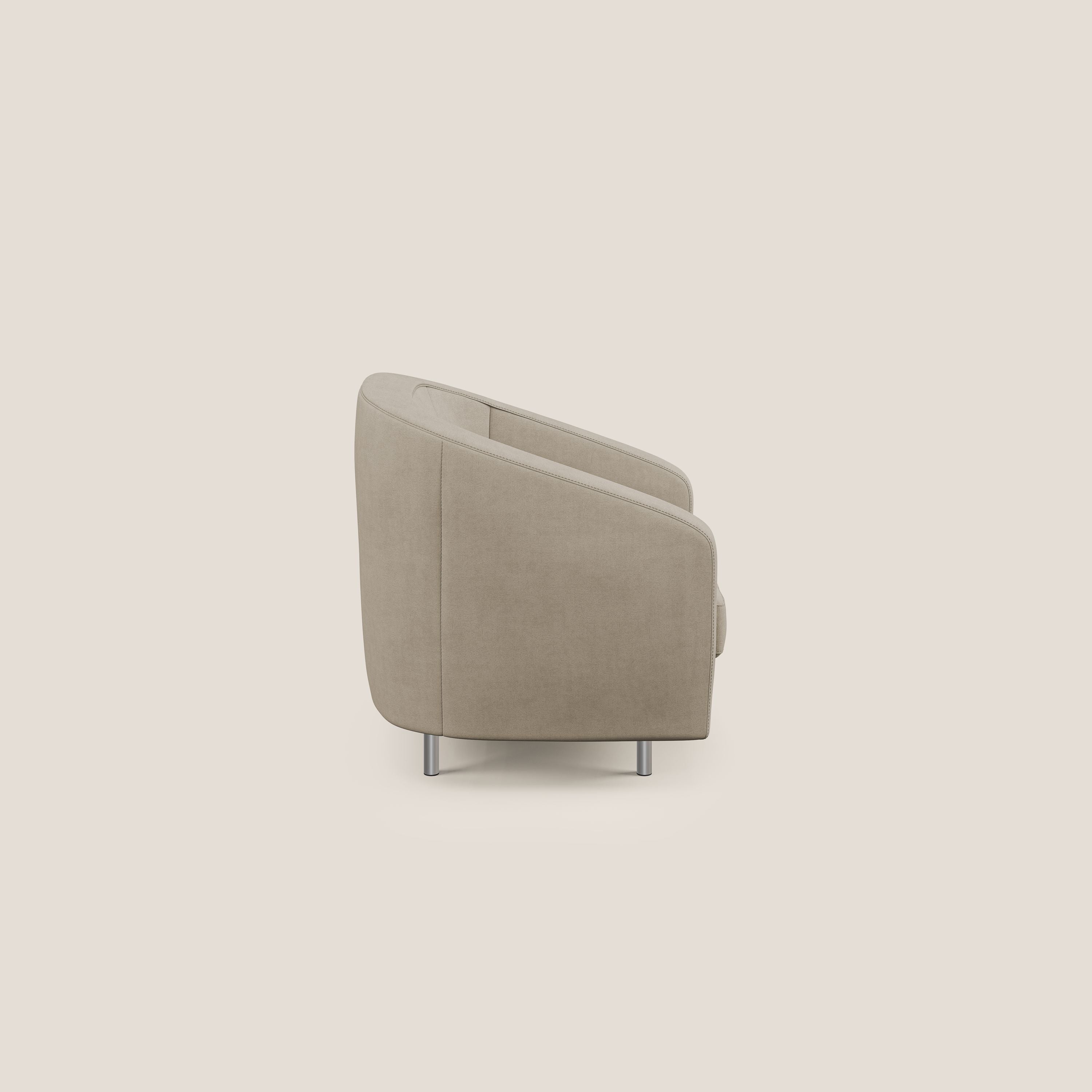 Sally Poltroncina in tessuto morbido impermeabile T02 beige - divani.store