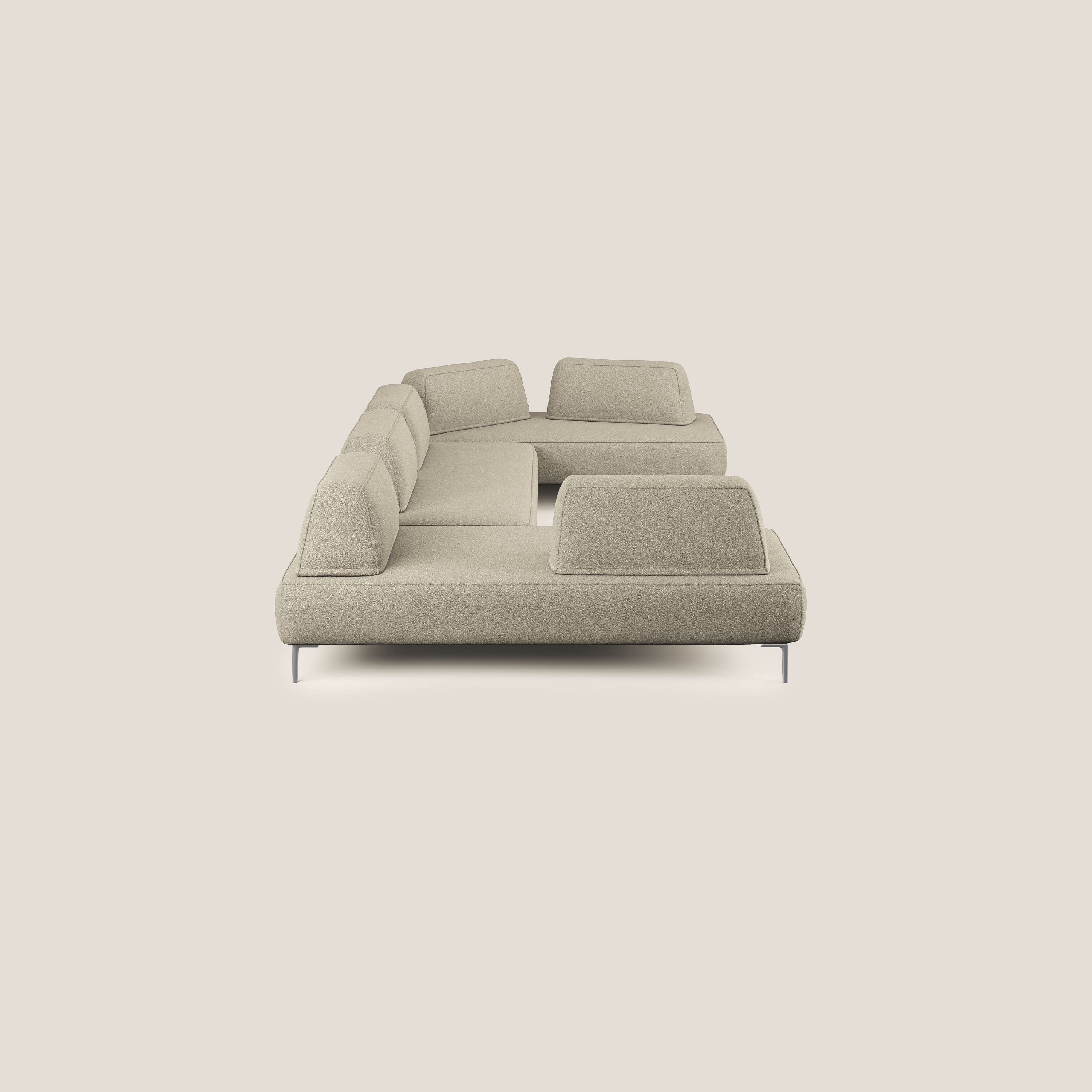 Newton divano panoramico modulare con schienali movibili T07 beige - divani.store