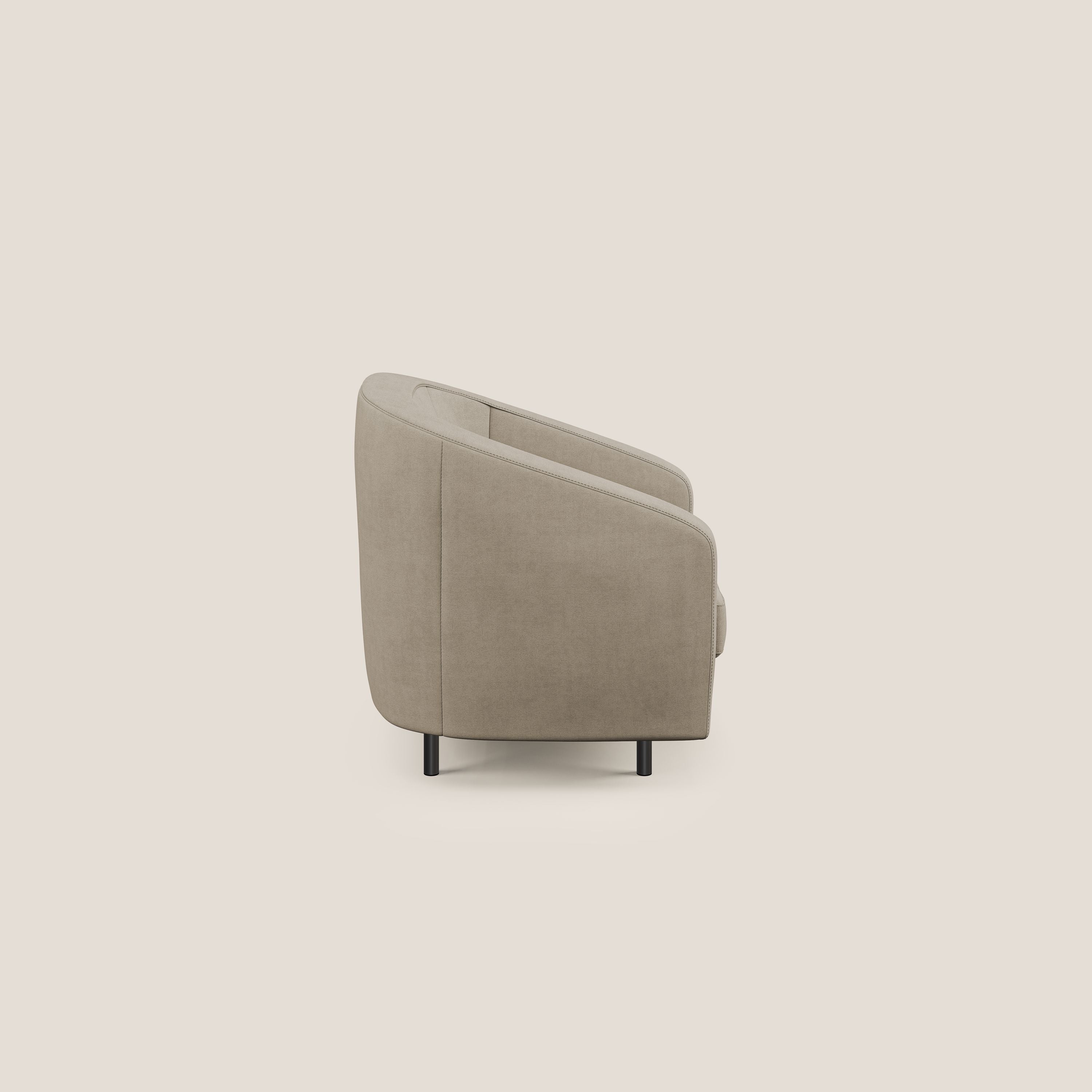 Pandora Poltroncina in tessuto morbido impermeabile T02 beige - divani.store