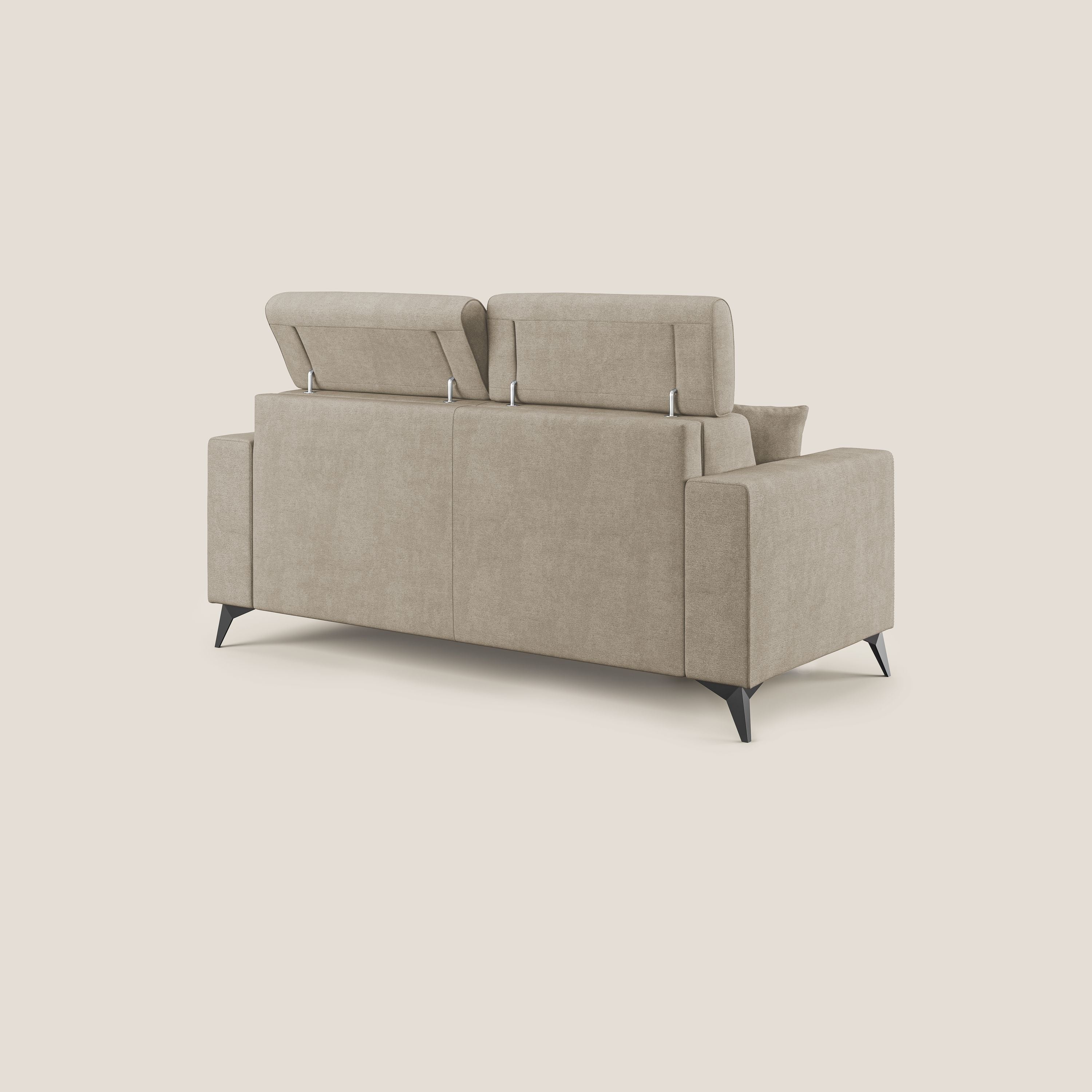 Pegaso divano letto con poggiatesta reclinabili e rivestimento T02 beige - divani.store