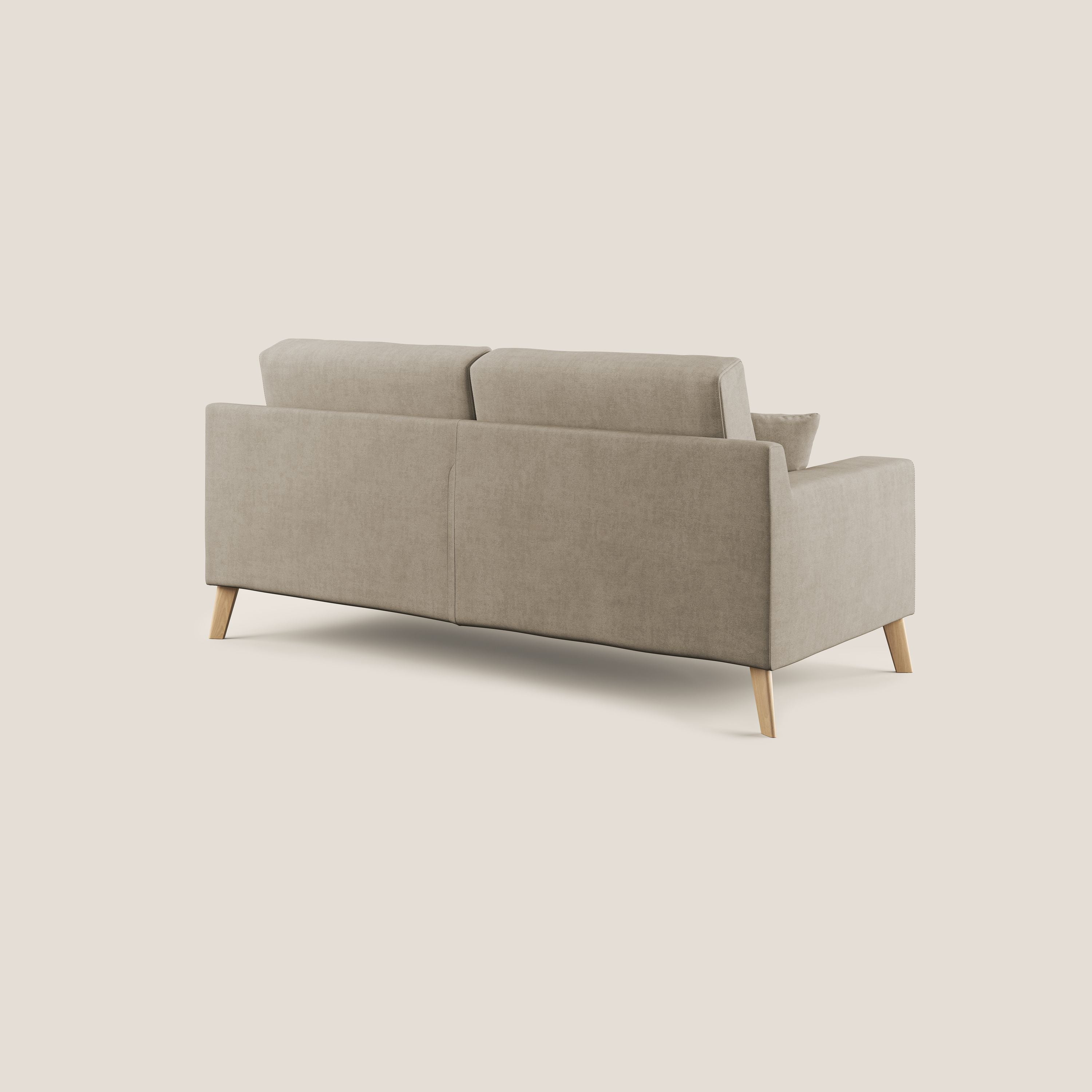 Danish divano moderno in tessuto morbido impermeabile T02 beige - divani.store