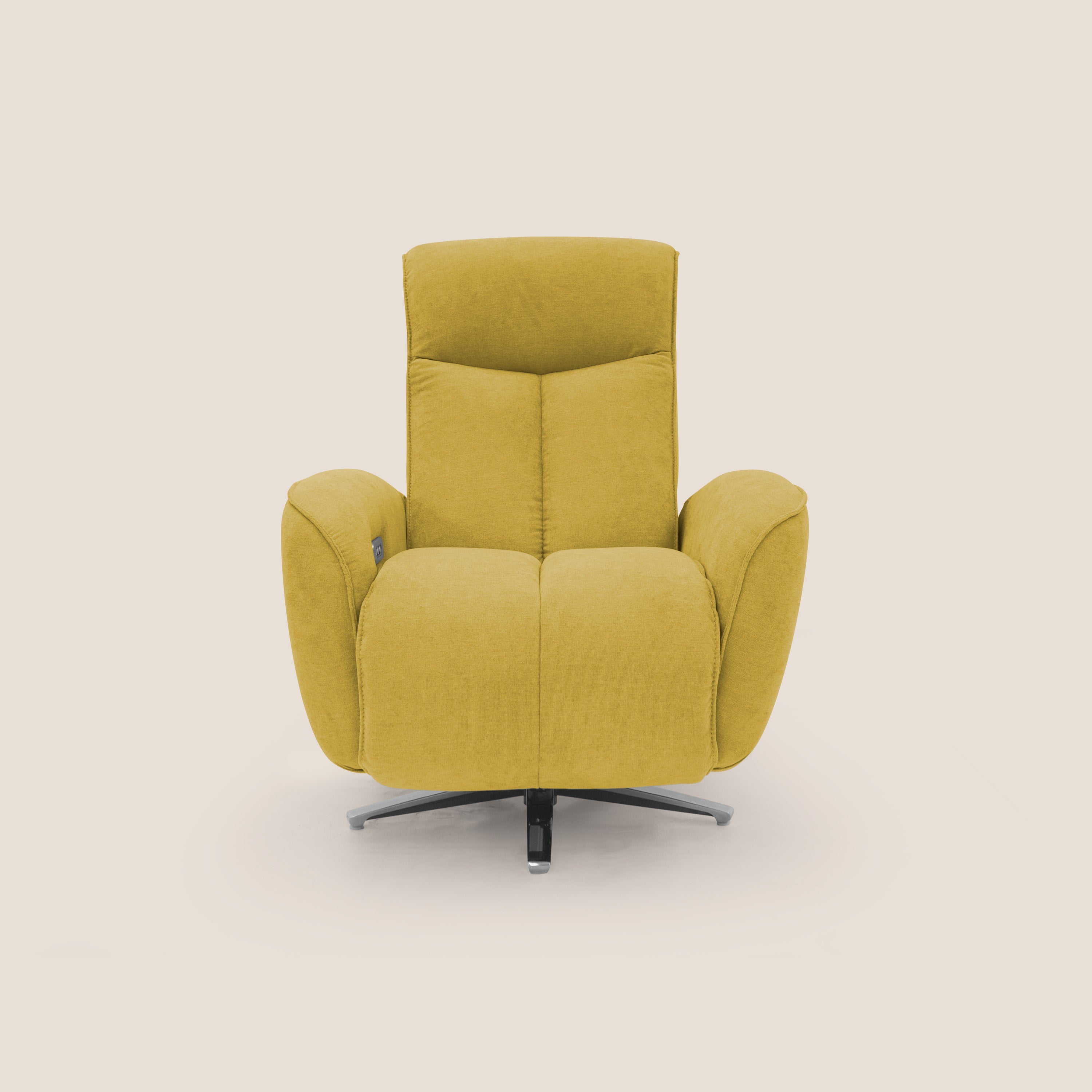 EVA Poltroncina RELAX in morbido tessuto impermeabile T02 giallo - divani.store