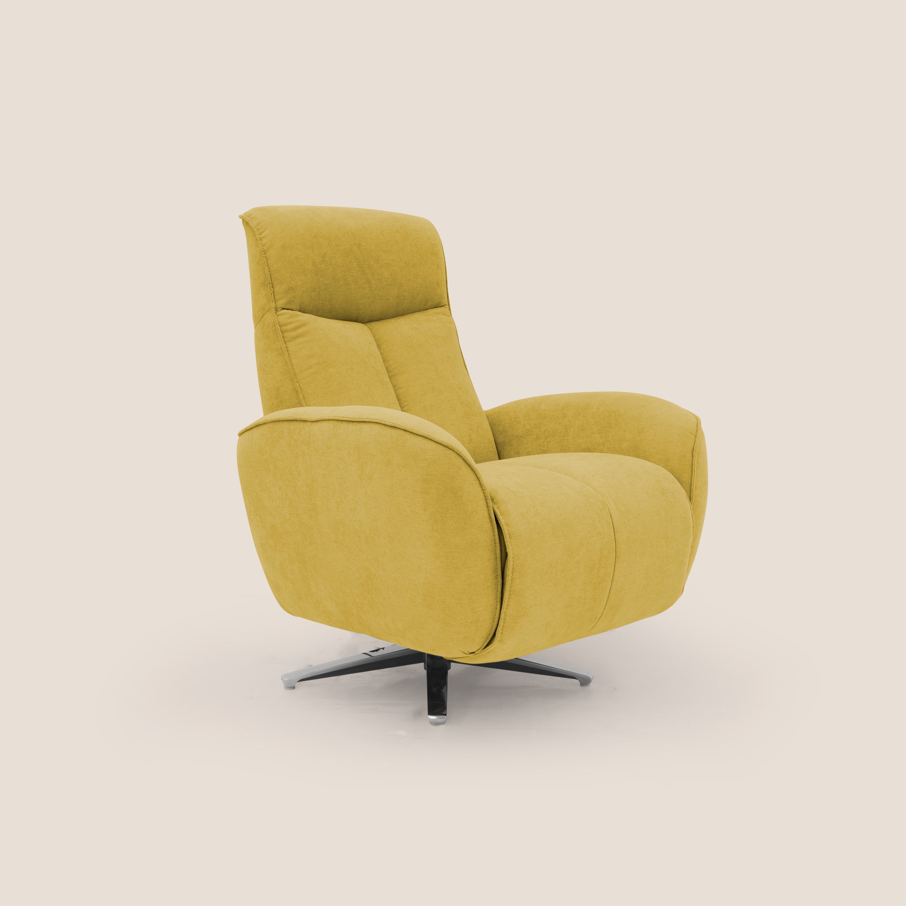 EVA Poltroncina RELAX in morbido tessuto impermeabile T02 giallo - divani.store