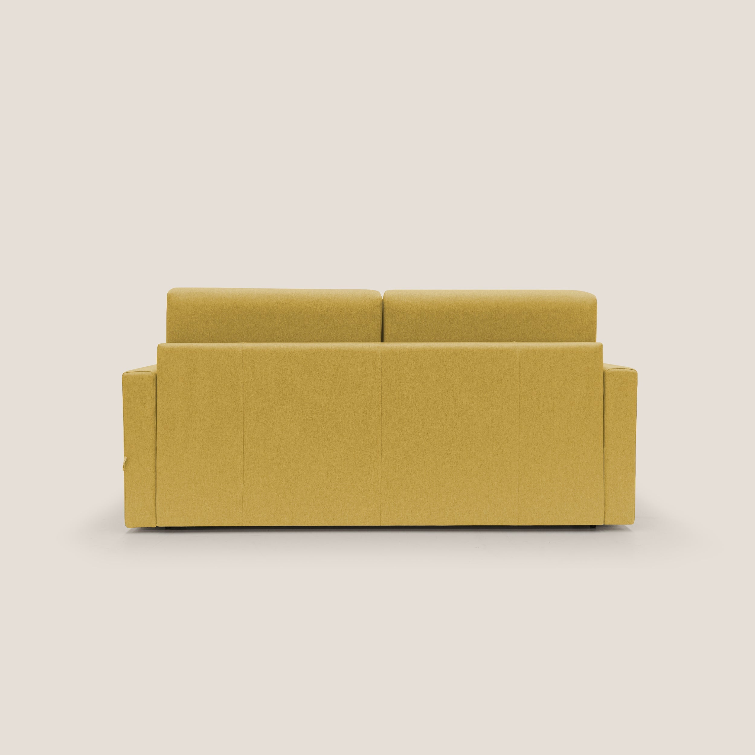 Chris Divano letto matrimoniale in tessuto impermeabile T13 giallo - divani.store