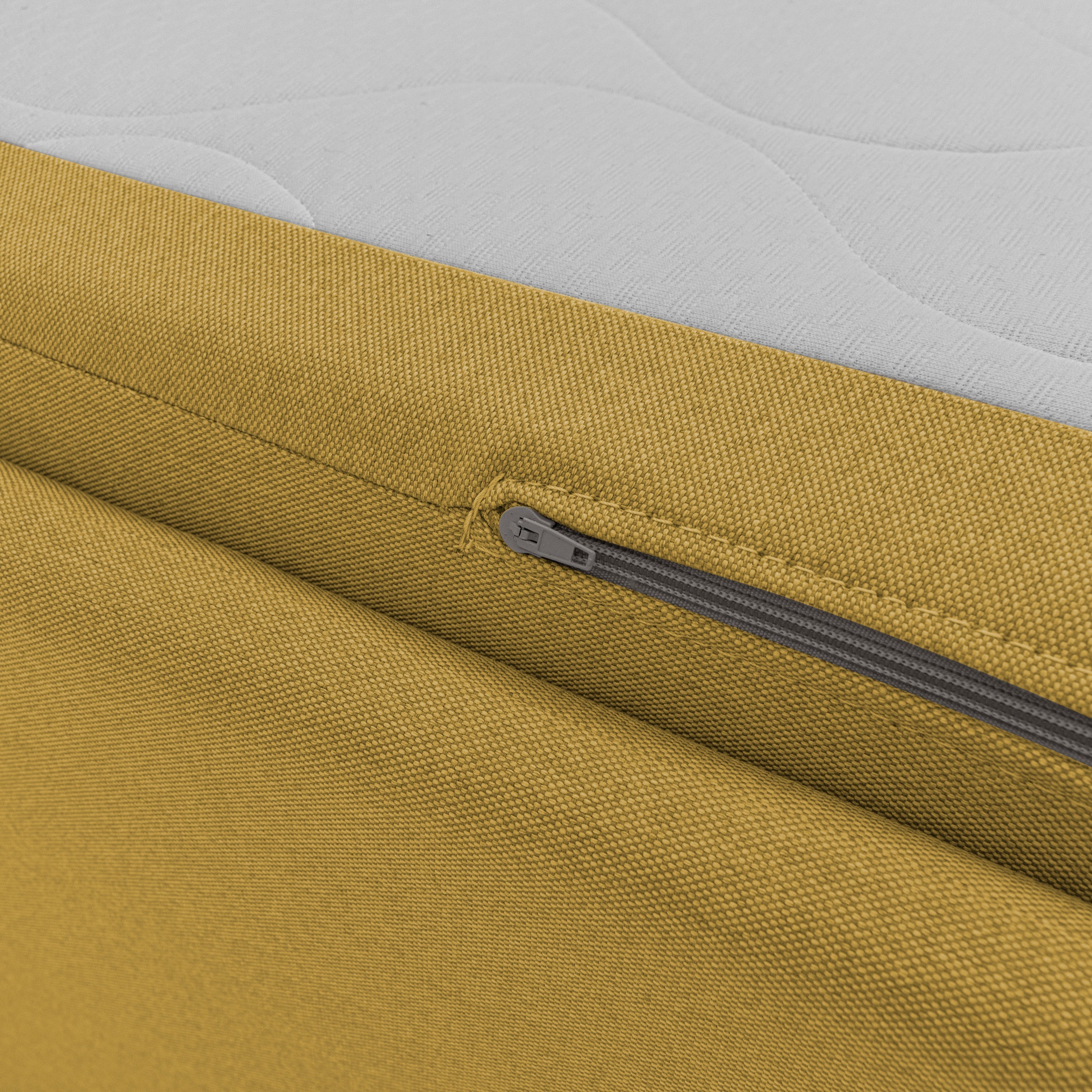 Nolo Divano duplex con doppio letto in tessuto simil cotone impermeabile T13 giallo - divani.store