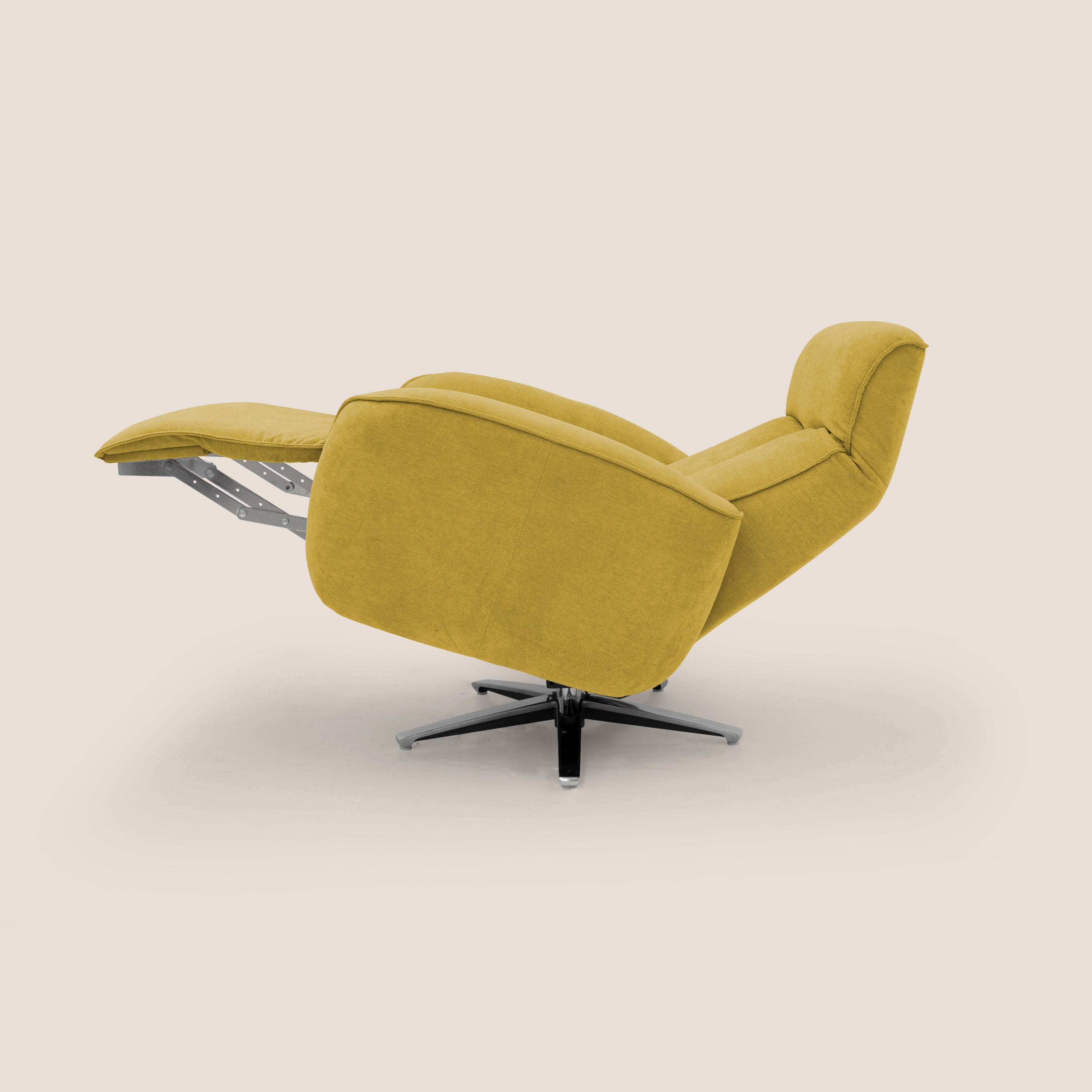 EVA Poltroncina RELAX in morbido tessuto impermeabile T02 giallo - divani.store