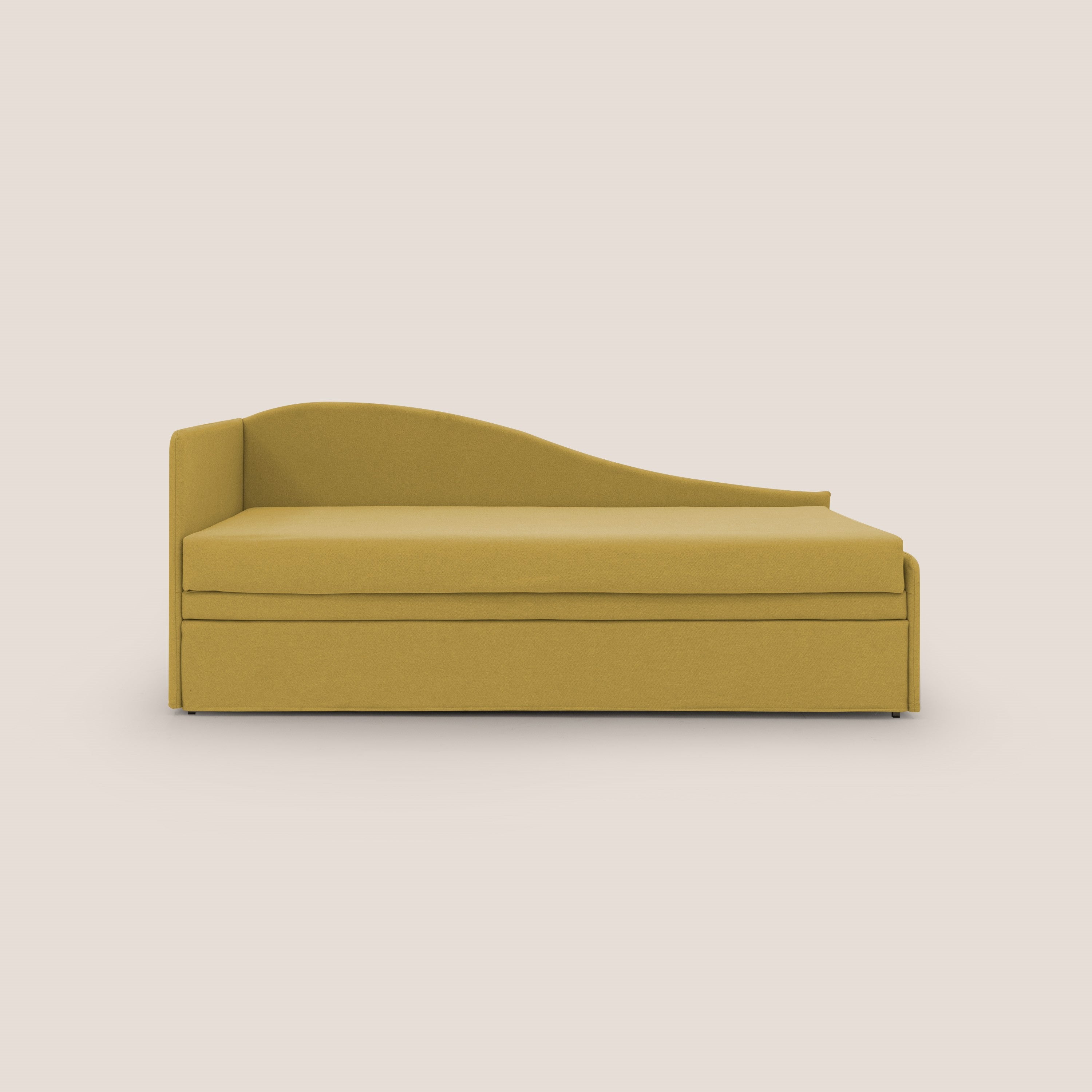 Nolo Divano duplex con doppio letto in tessuto simil cotone impermeabile T13 giallo - divani.store