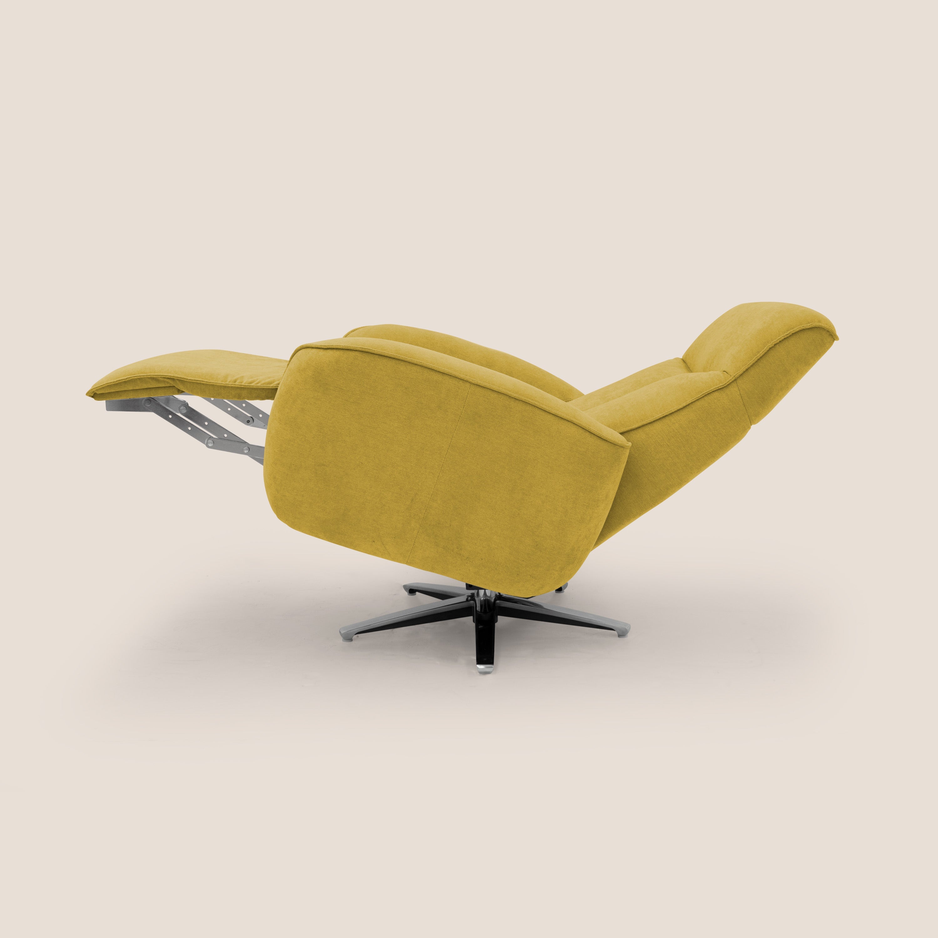 EVA Poltroncina RELAX in morbido tessuto impermeabile T02 giallo - divani.store