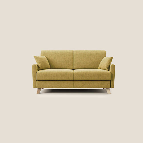 Edgar divano letto matrimoniale in tessuto felis impermeabile T03 giallo - divani.store