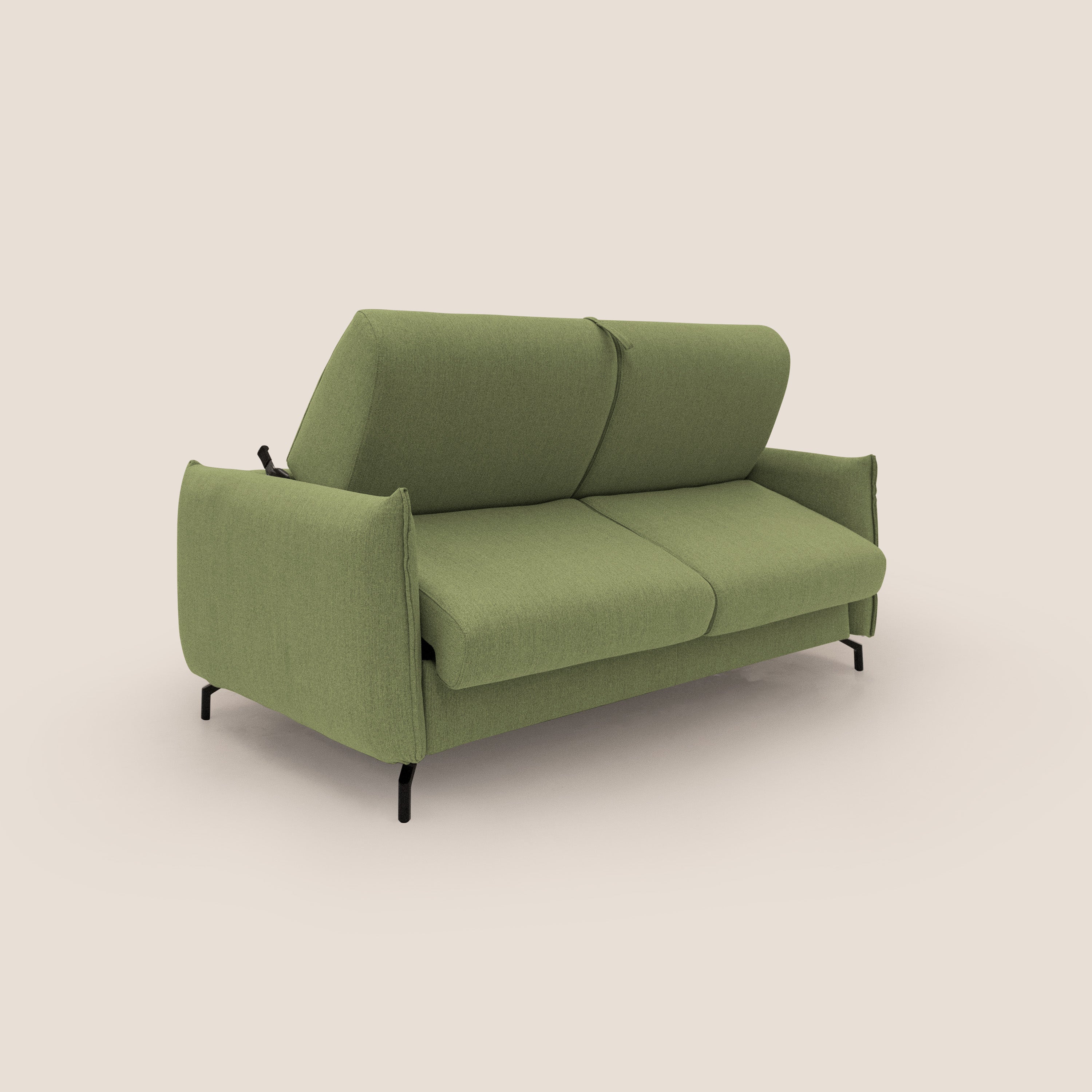 Scarlet divano letto in tessuto misto cotone impermeabile T19 verde