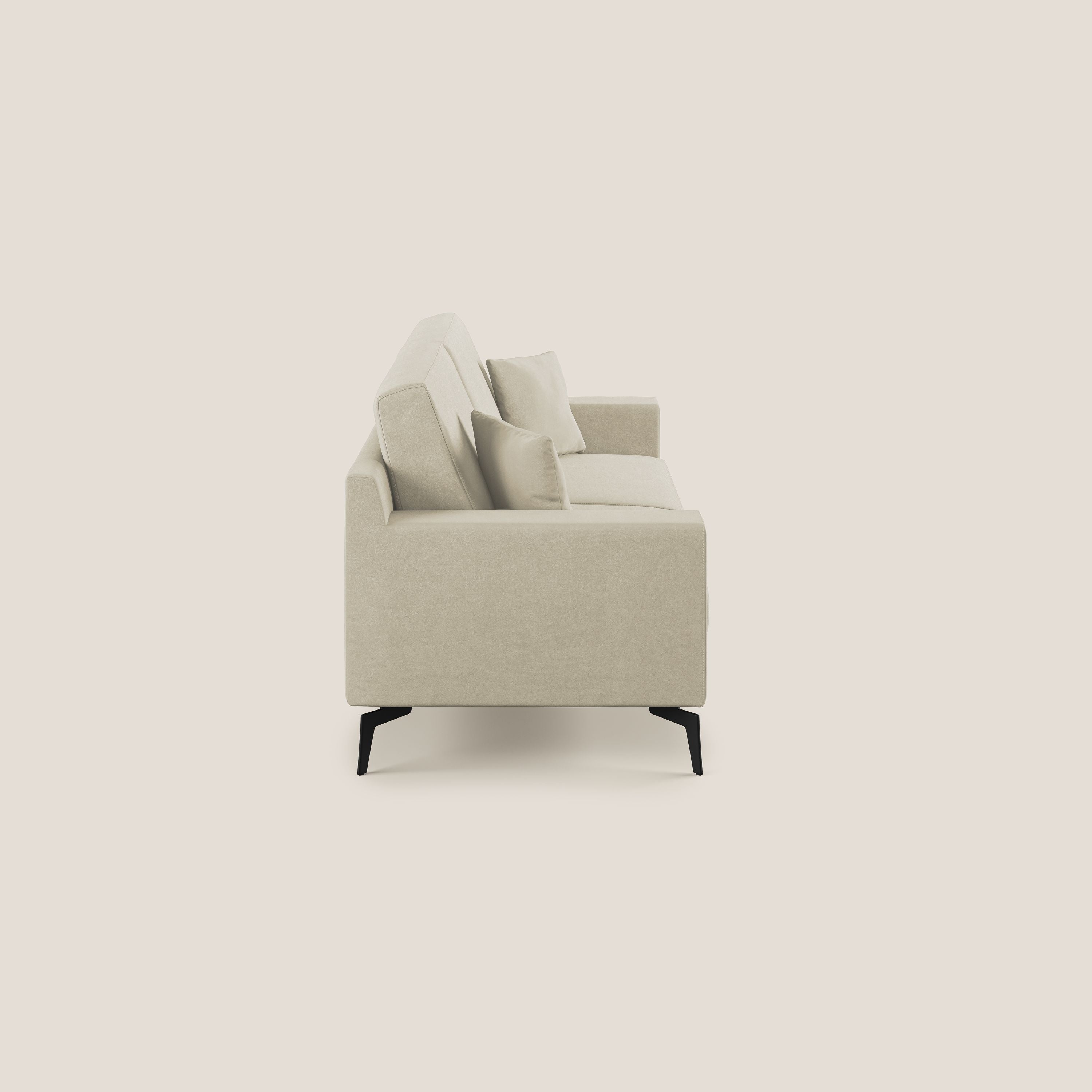 Prestige divano moderno in microfibra smacchiabile T11 panna - divani.store