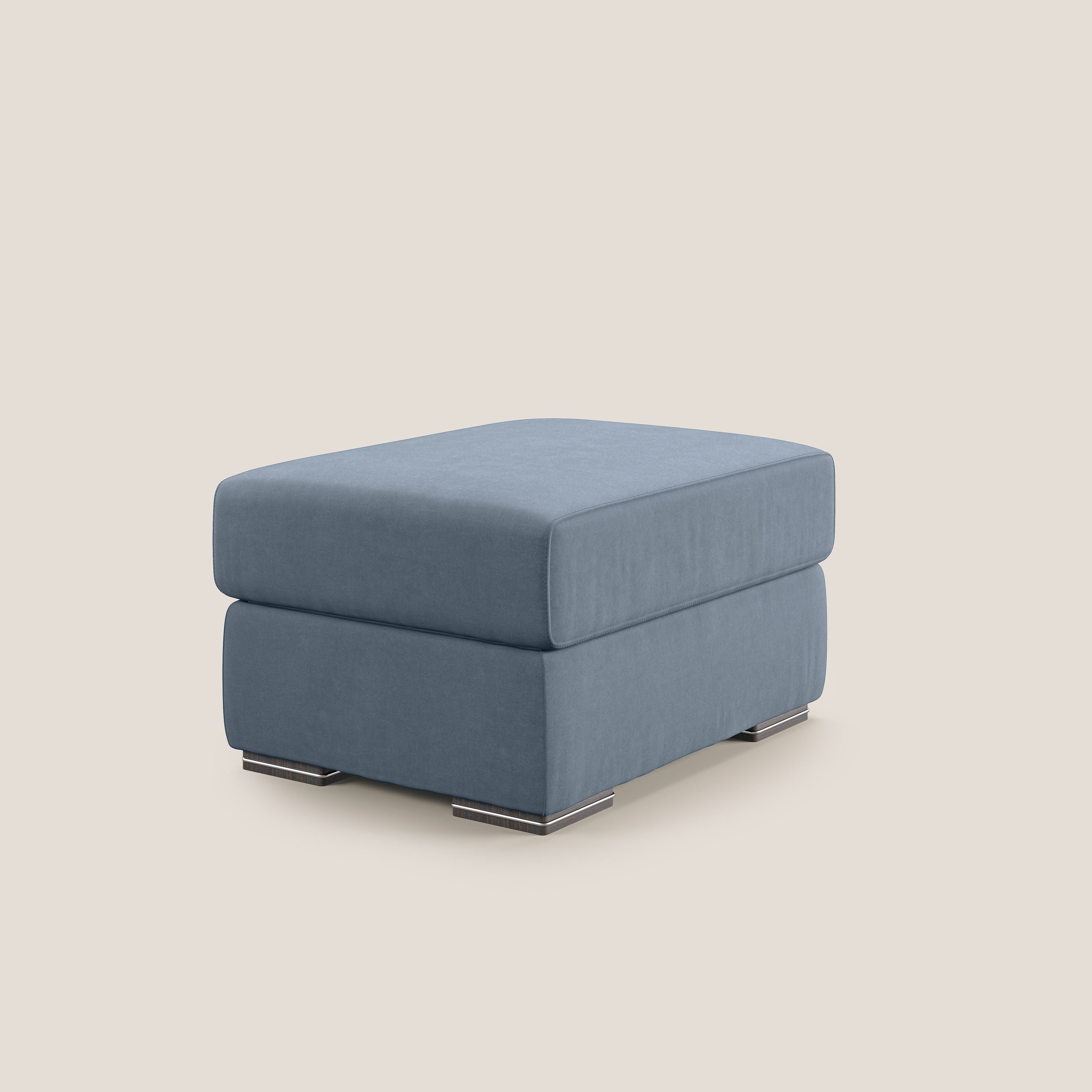 Sun pouf apribile contenitore in microfibra smacchiabile T11 carta da zucchero - divani.store