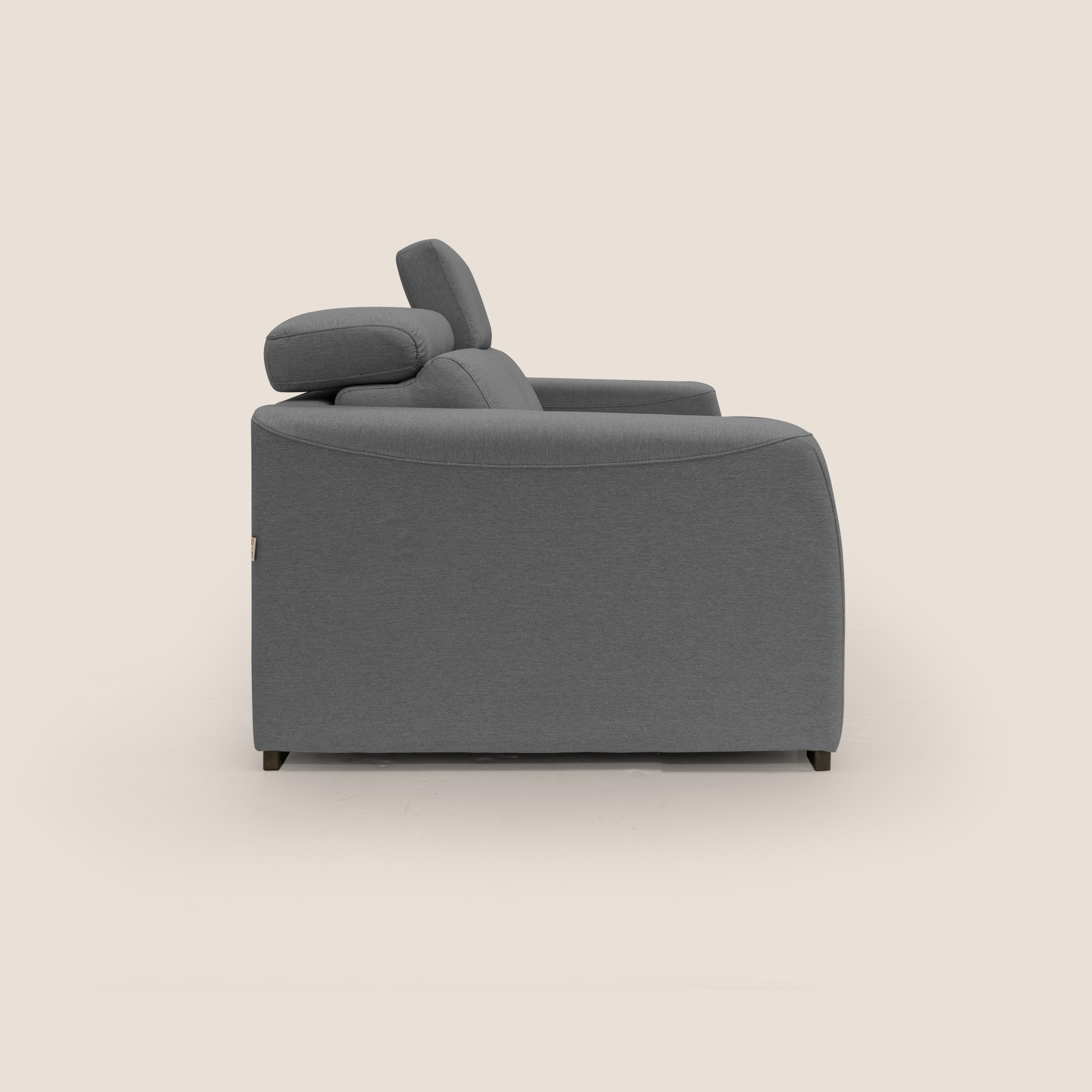 Poseidon divano letto + relax elettrico in tessuto smacchiabile impermeabile T05 antracite