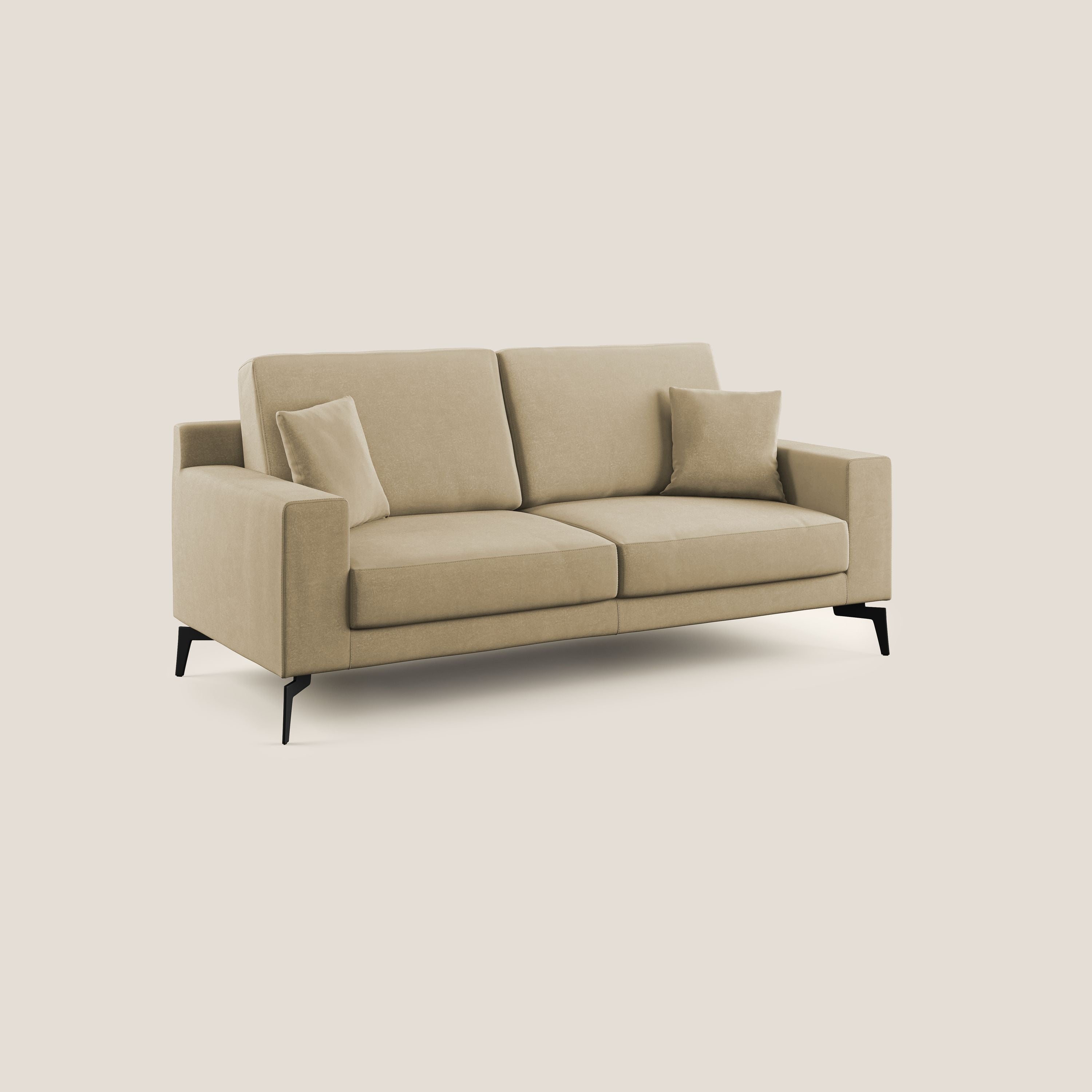 Prestige divano moderno in microfibra smacchiabile T11 beige - divani.store