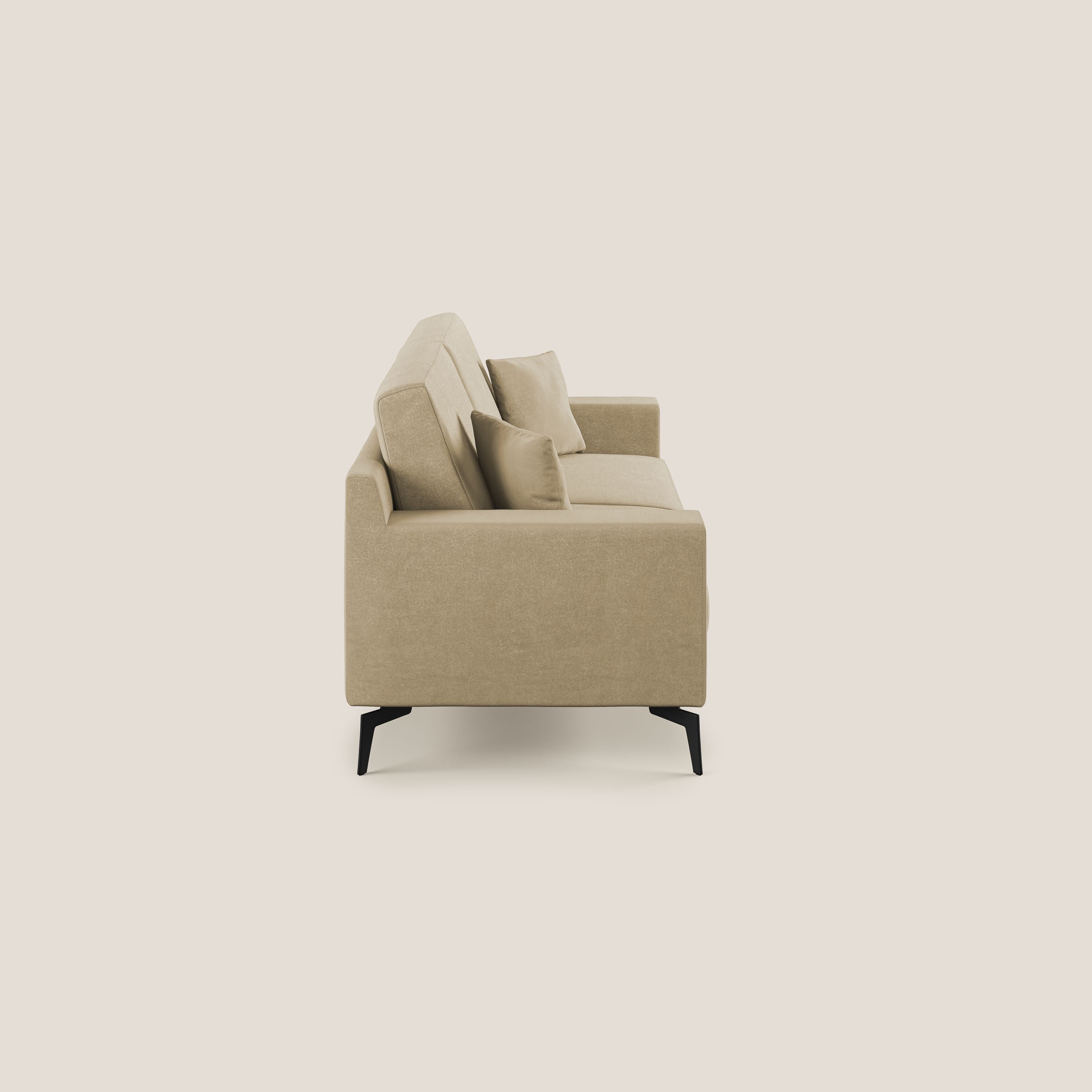 Prestige divano moderno in microfibra smacchiabile T11 beige - divani.store