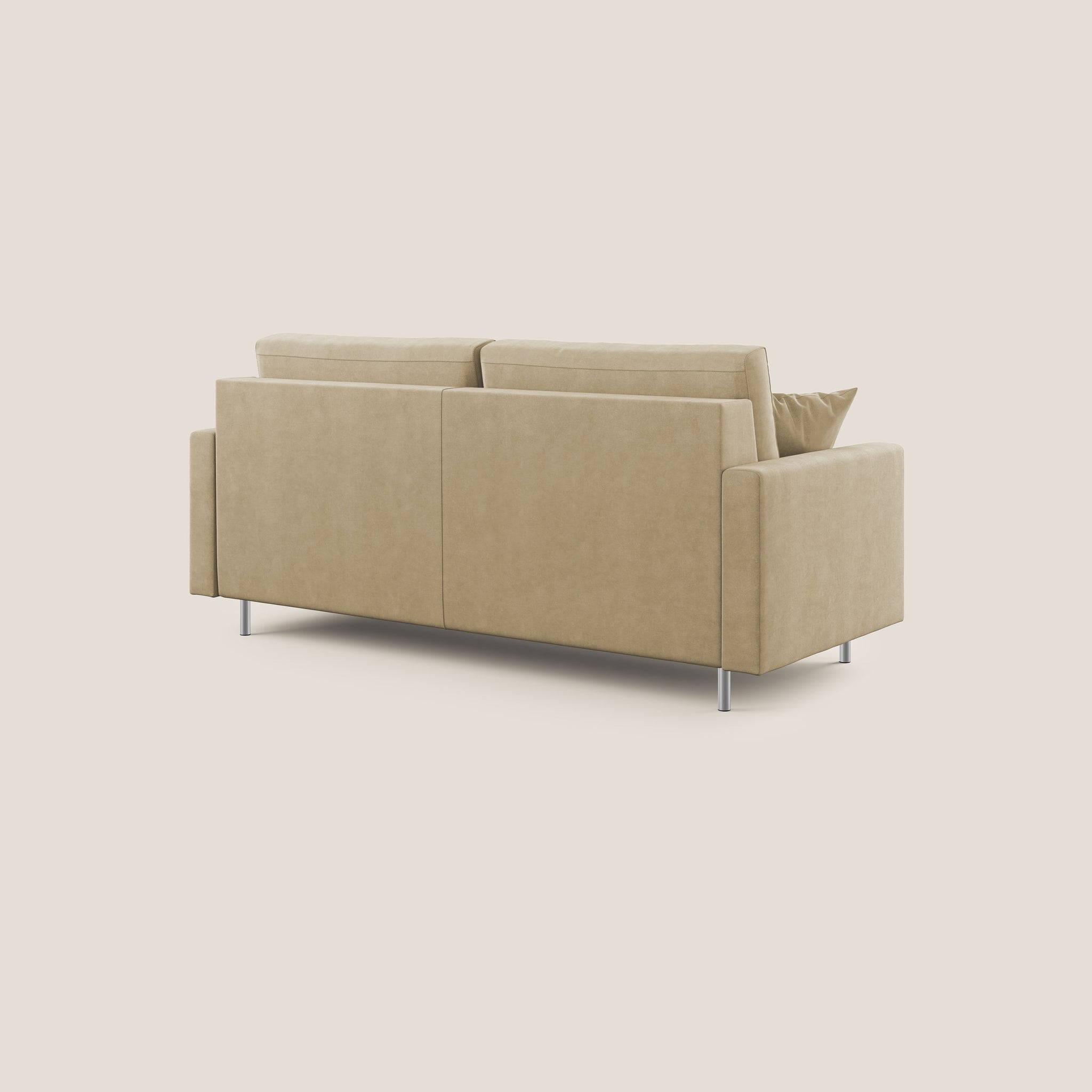 Megan Divano letto 168 cm (mat. 120x197 cm) in microfibra smacchiabile T11 BEIGE - divani.store