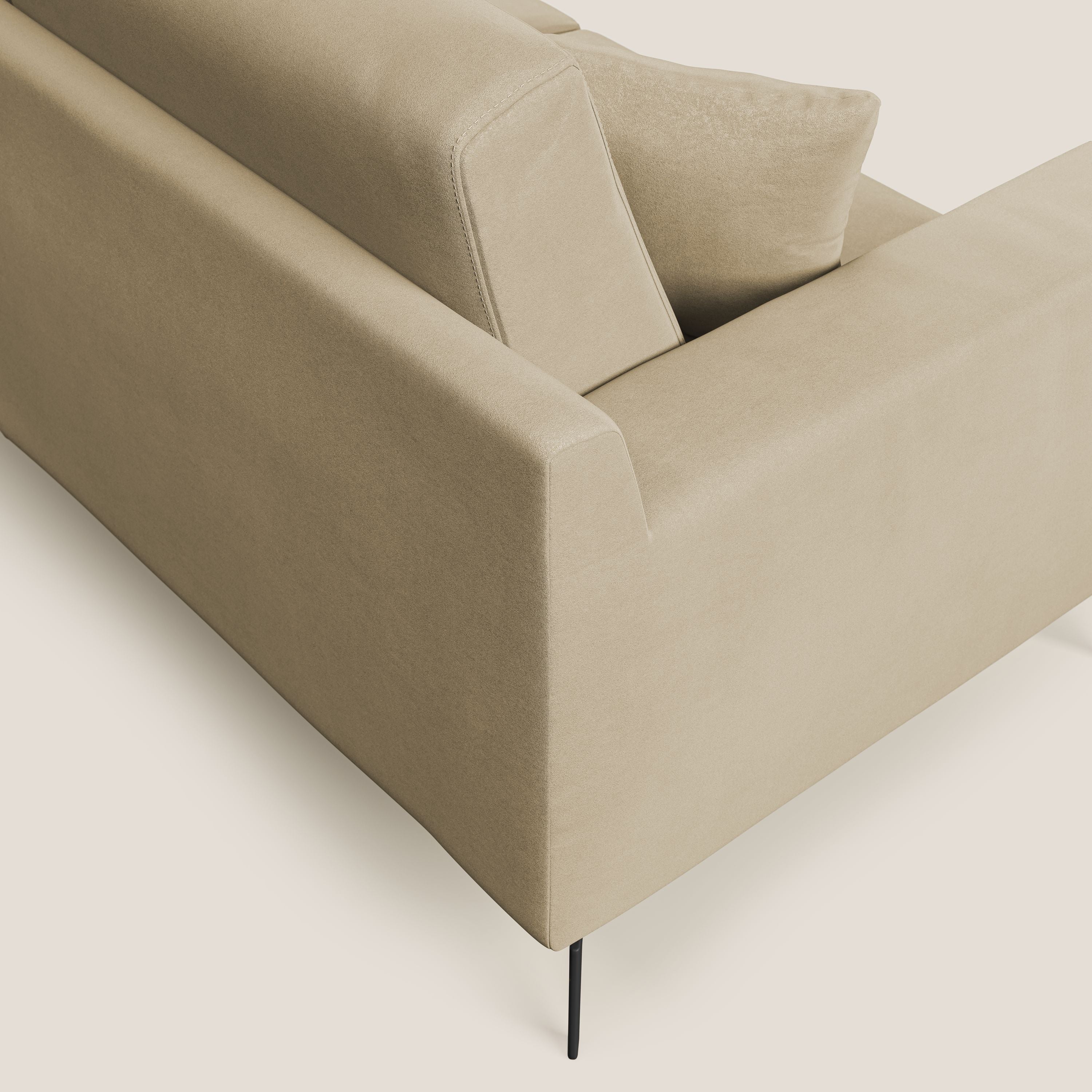 Prestige divano moderno in microfibra smacchiabile T11 beige - divani.store