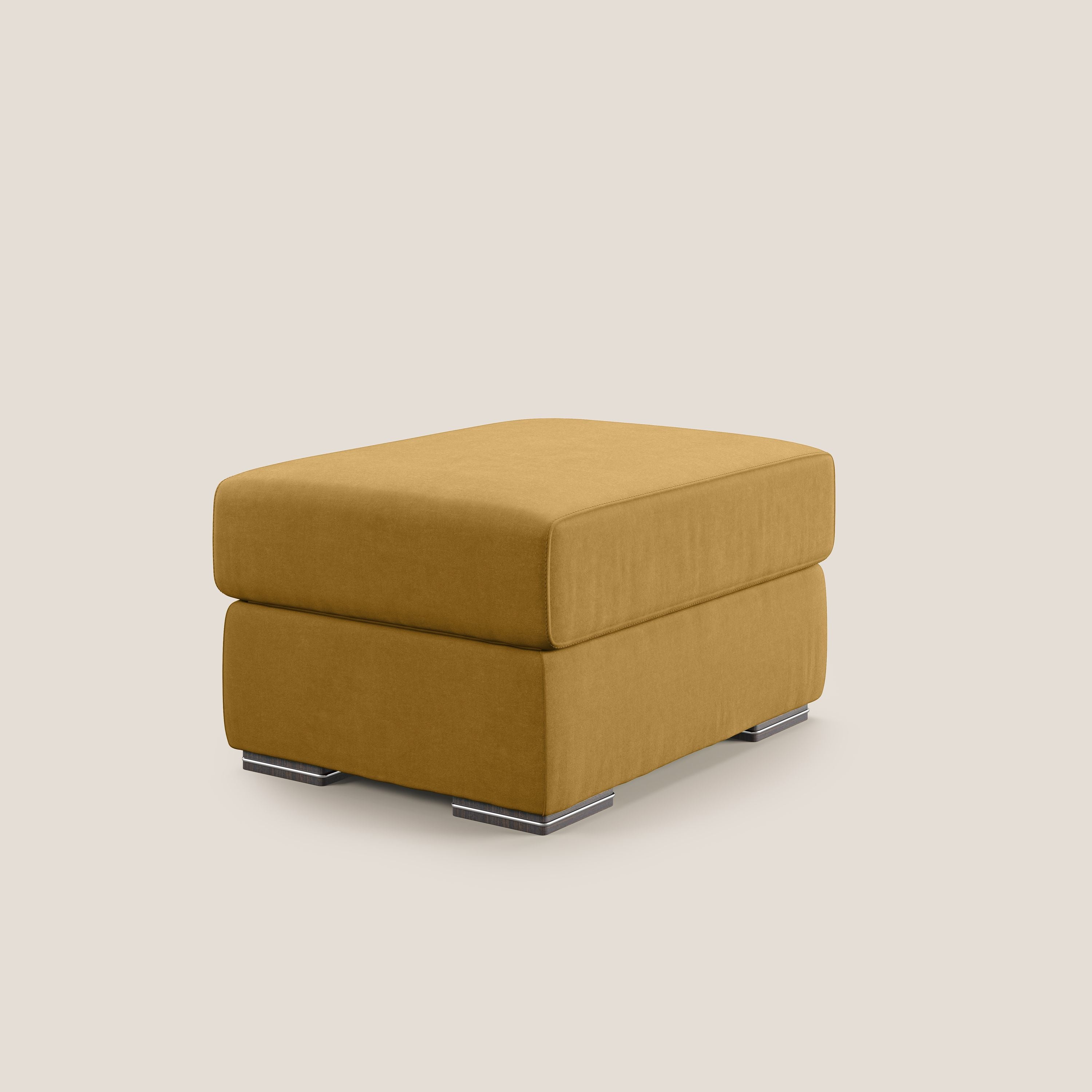 Sun pouf apribile contenitore in microfibra smacchiabile T11 giallo - divani.store