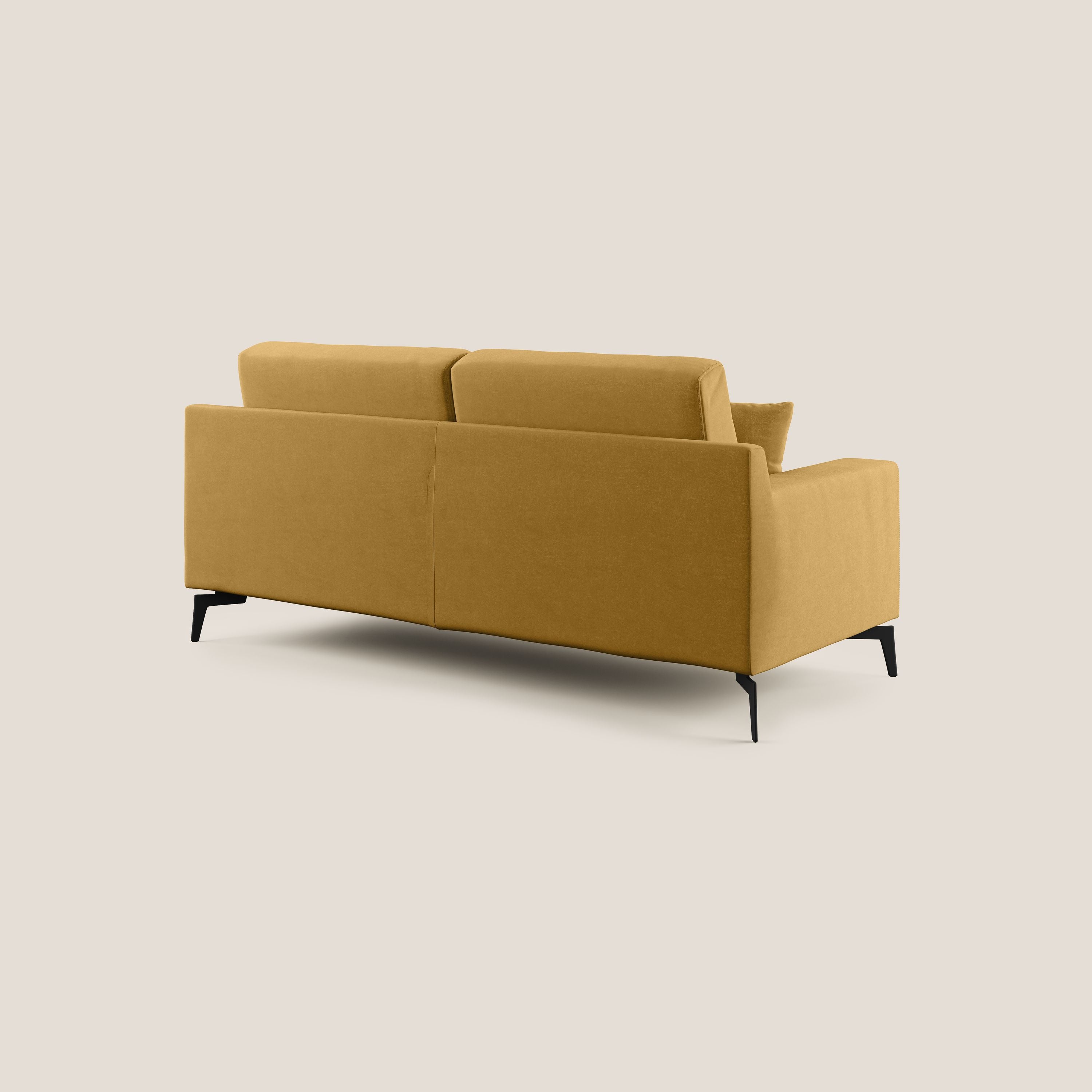 Prestige divano moderno in microfibra smacchiabile T11 giallo - divani.store