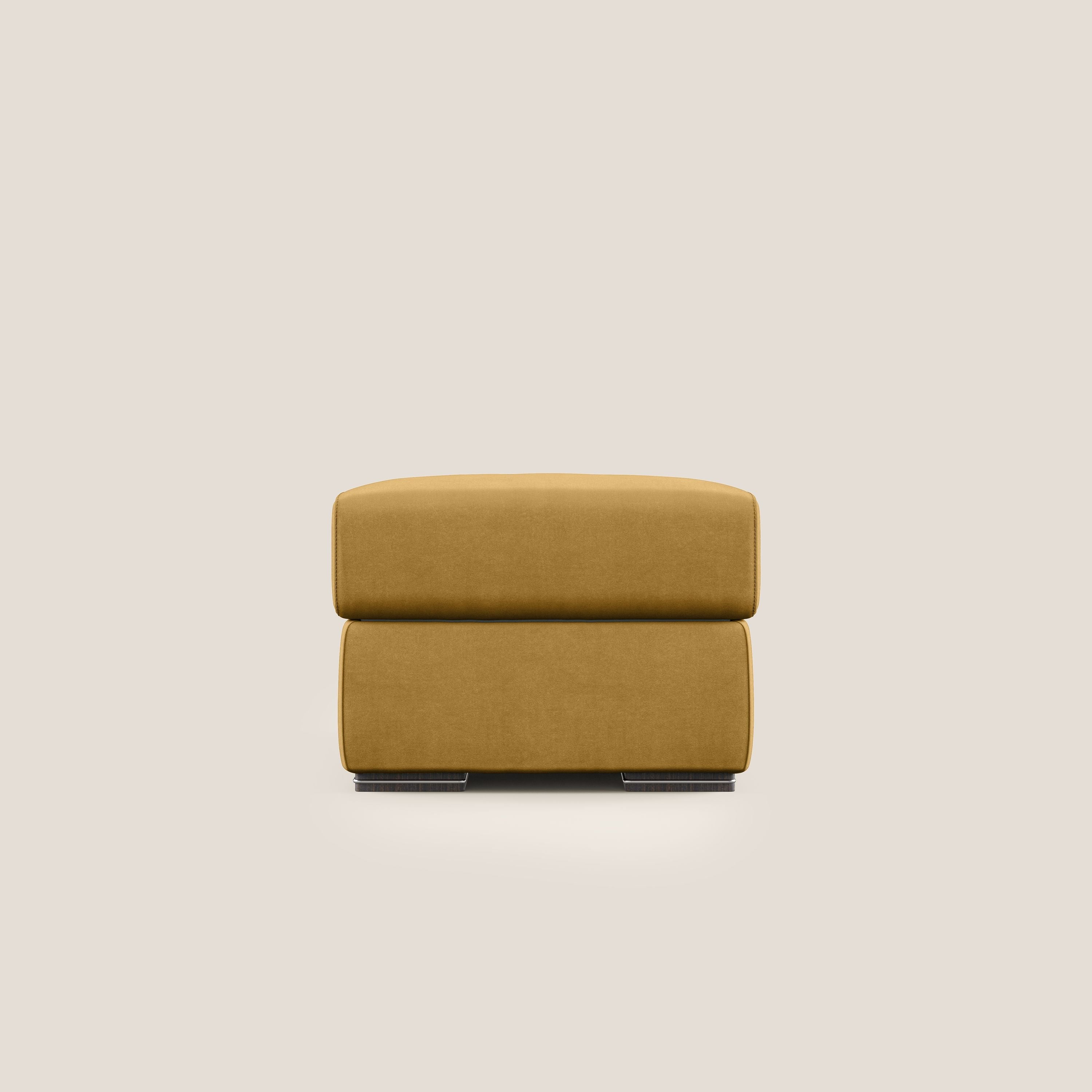 Sun pouf apribile contenitore in microfibra smacchiabile T11 giallo - divani.store
