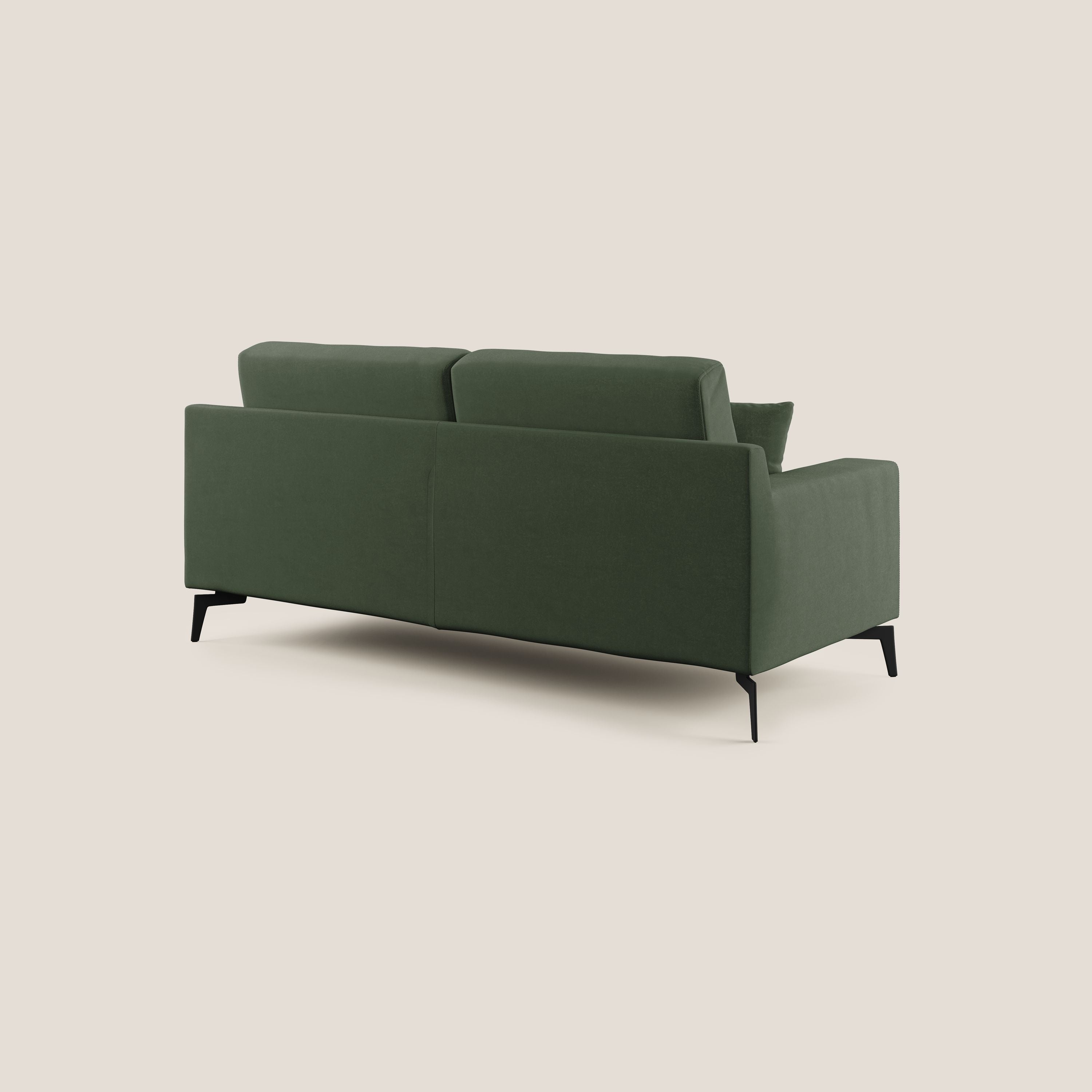 Prestige divano moderno in microfibra smacchiabile T11 verde - divani.store
