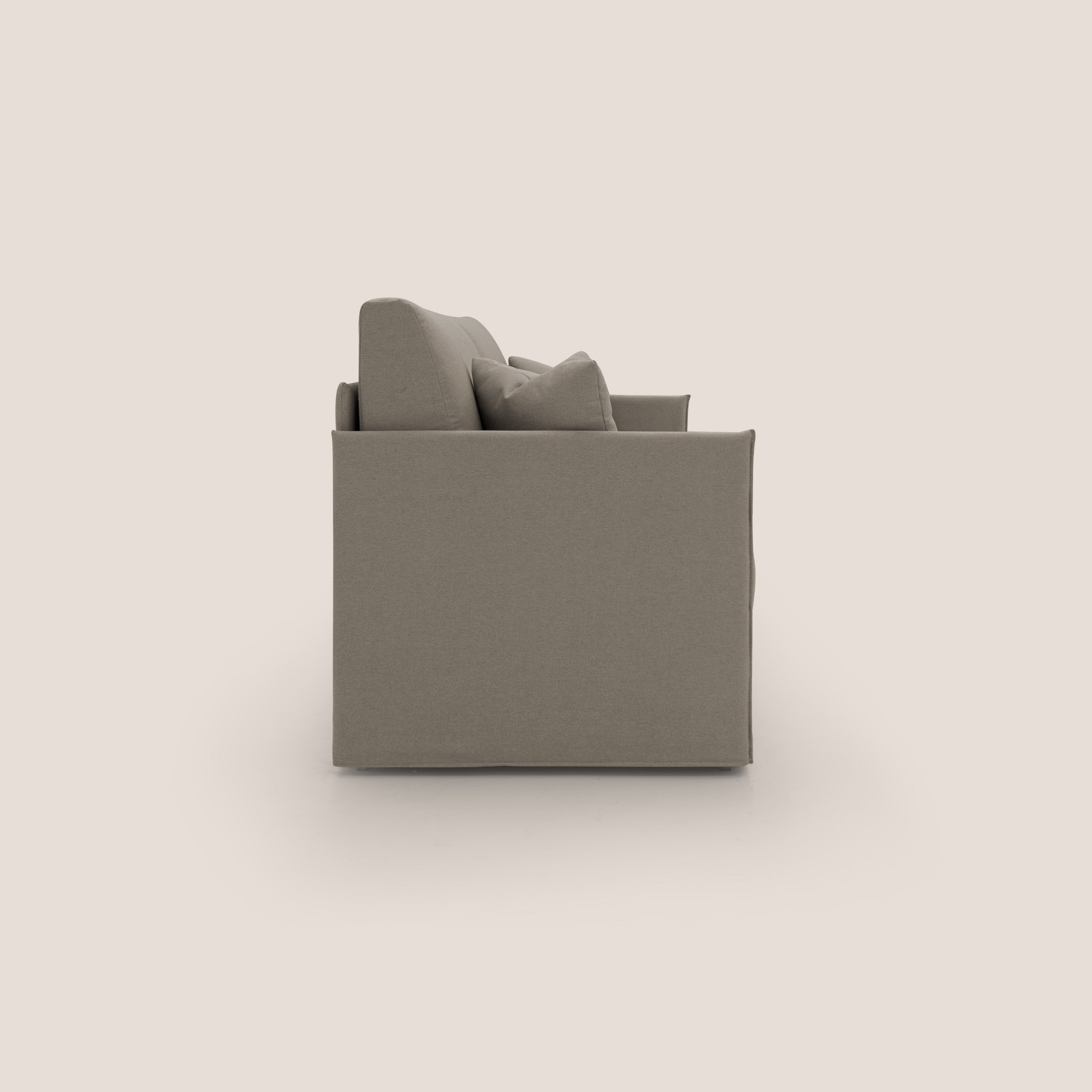 Tortona Divano duplex con doppio letto in tessuto simil cotone impermeabile T13 tortora - divani.store