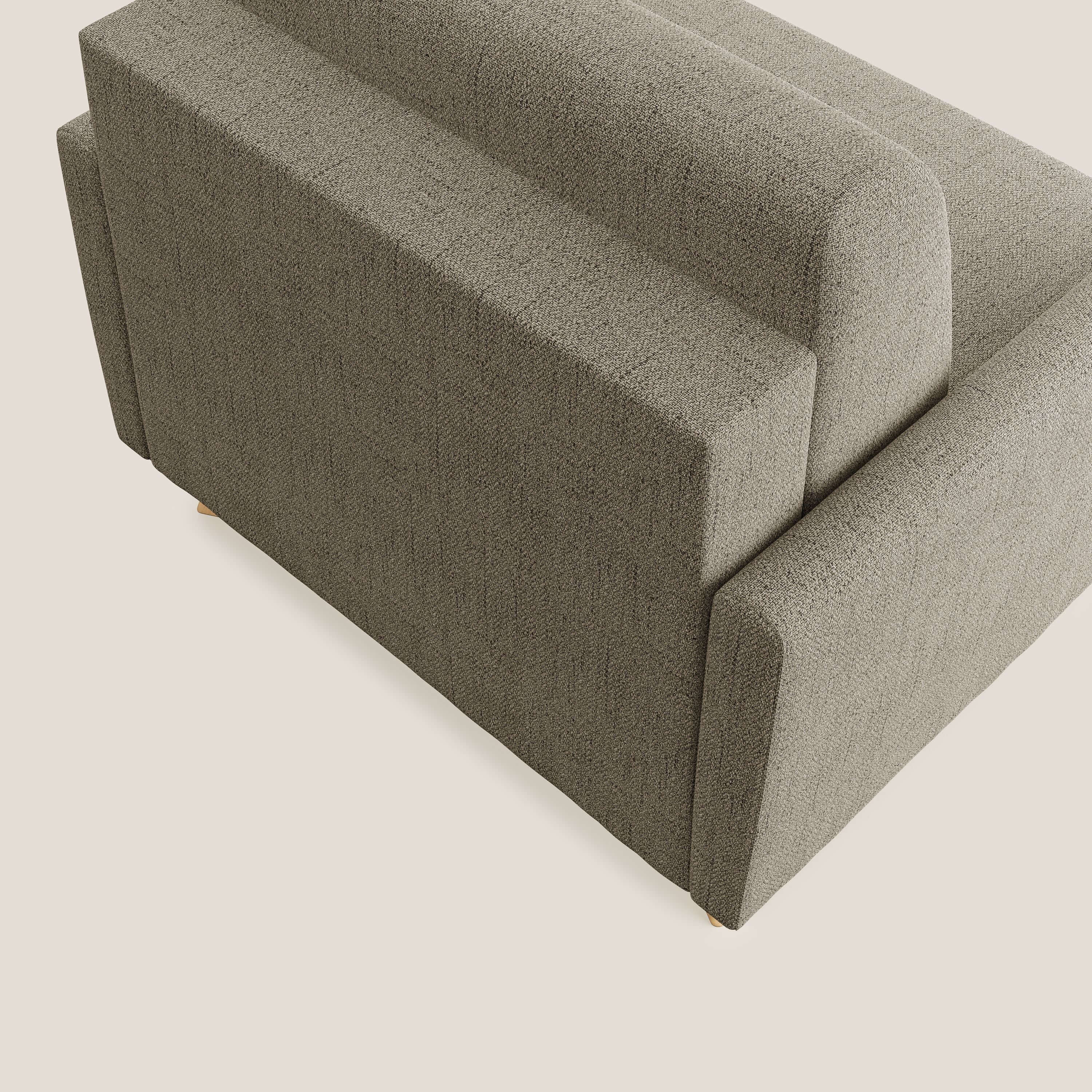 Edgar poltrona letto in tessuto felis impermeabile T03 marrone - divani.store