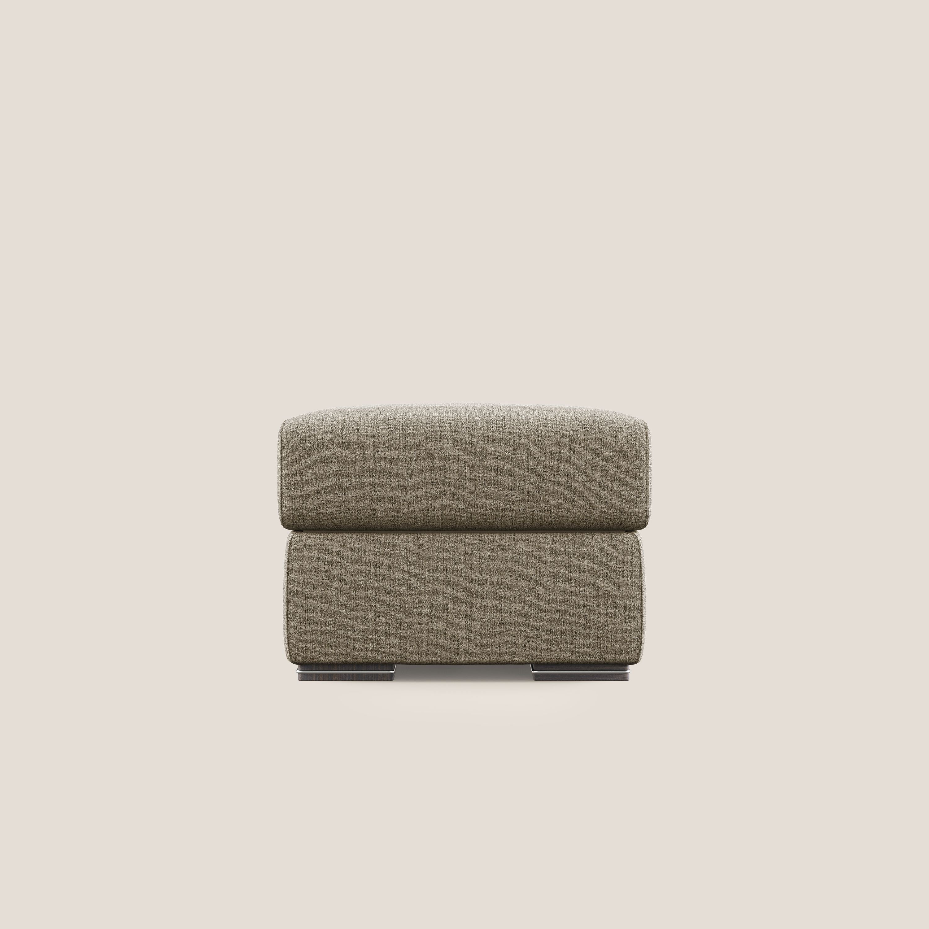 Sun pouf apribile contenitore in tessuto impermeabile fiammato T03 marrone - divani.store