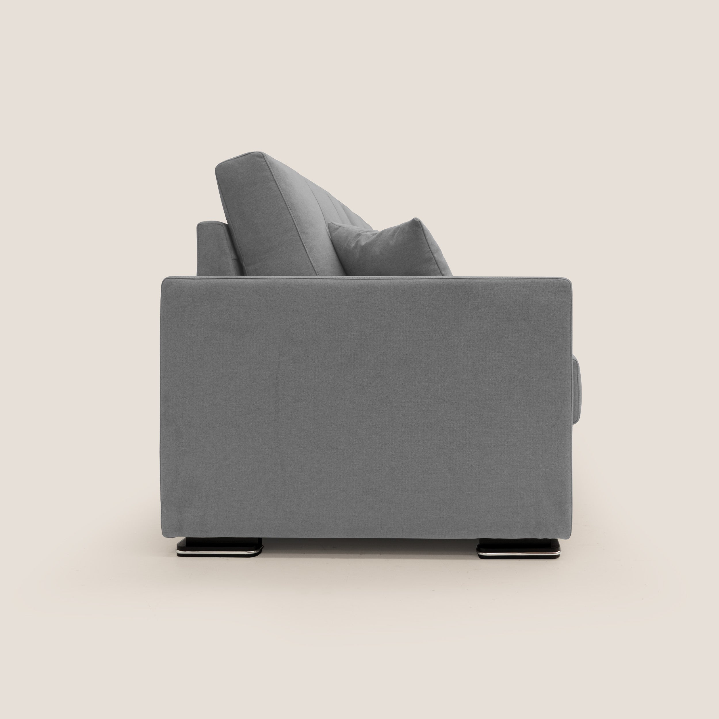 Giove divano in morbido tessuto impermeabile T02 grigio - divani.store