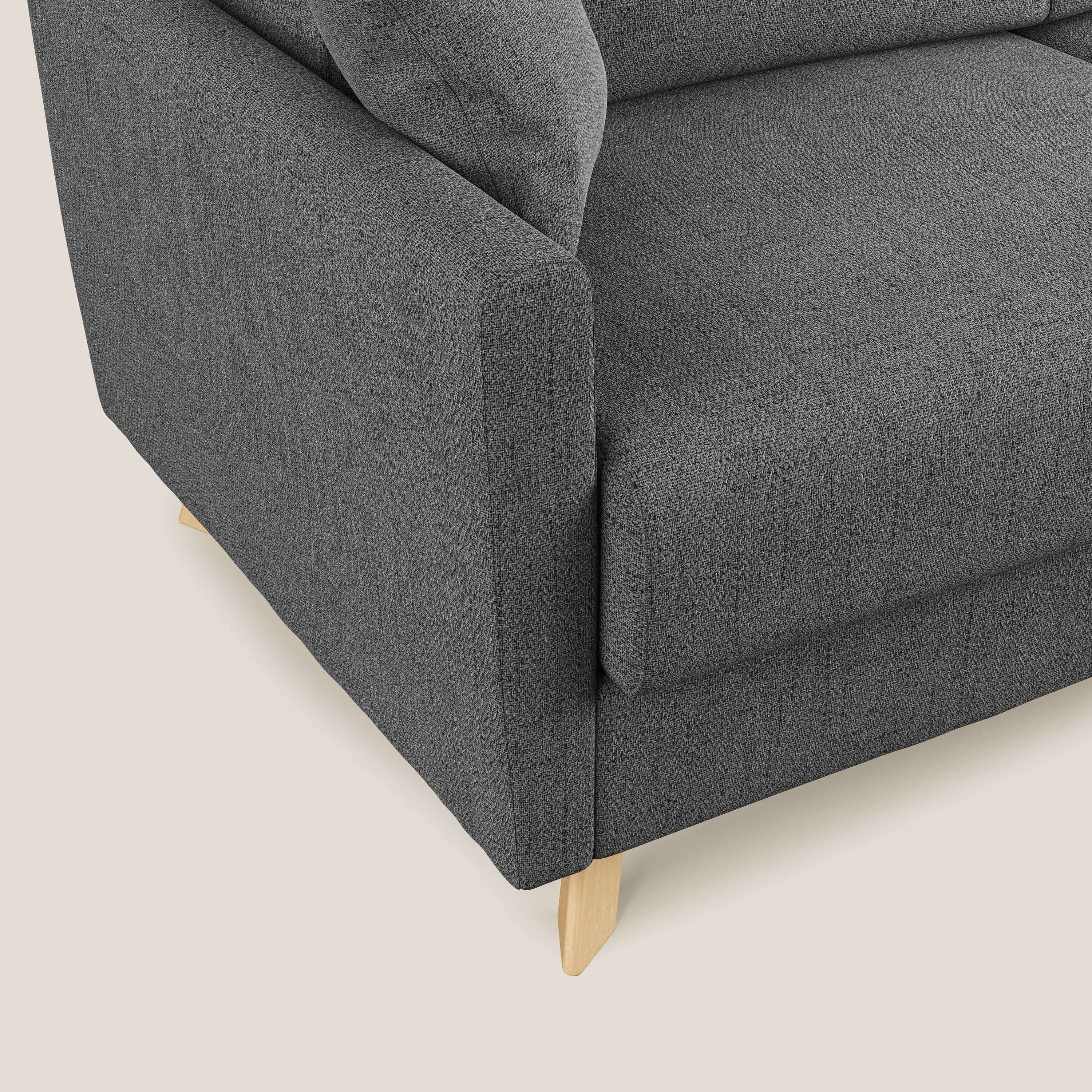 Edgar divano letto angolare in tessuto felis impermeabile T03 grigio - divani.store