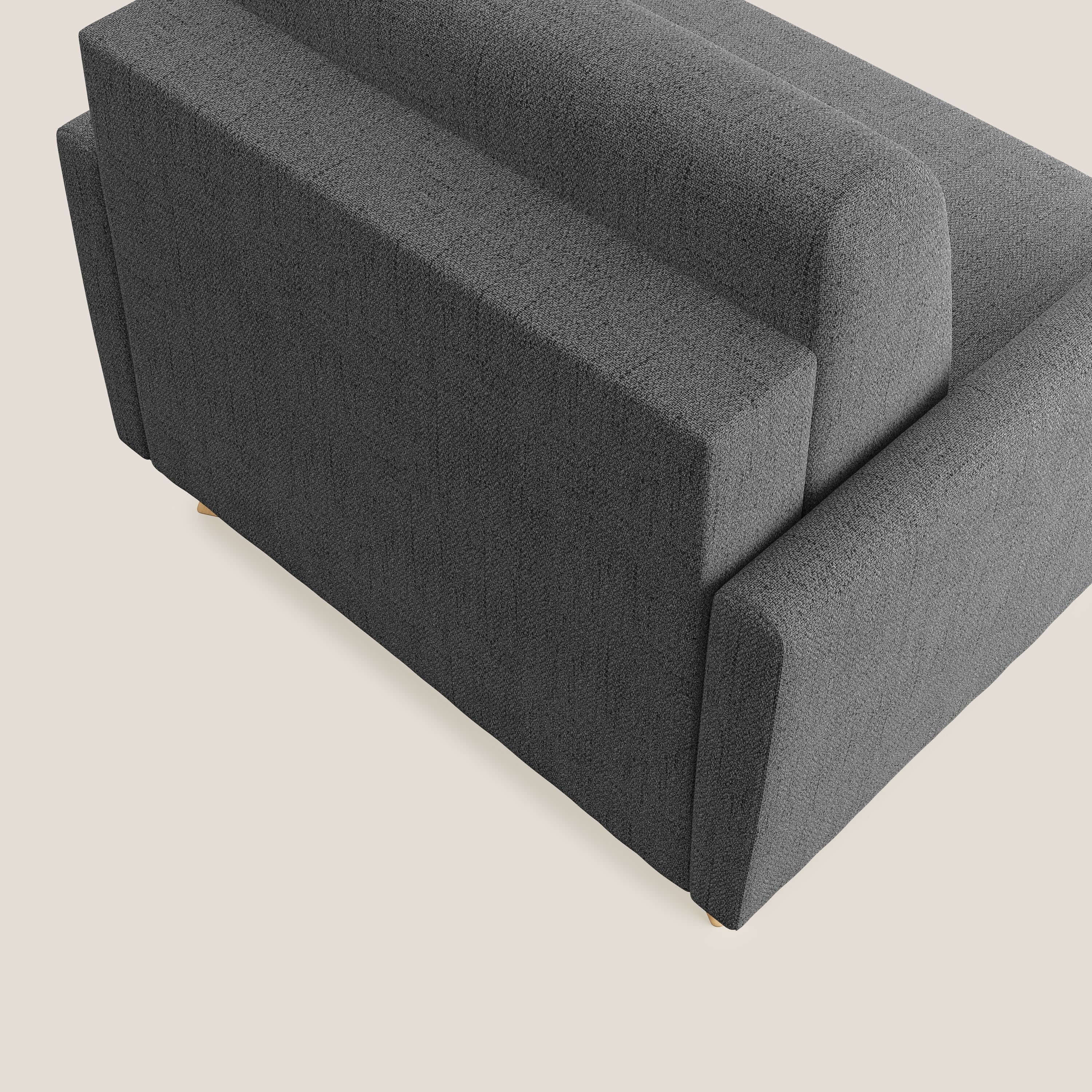 Edgar poltrona letto in tessuto felis impermeabile T03 grigio - divani.store