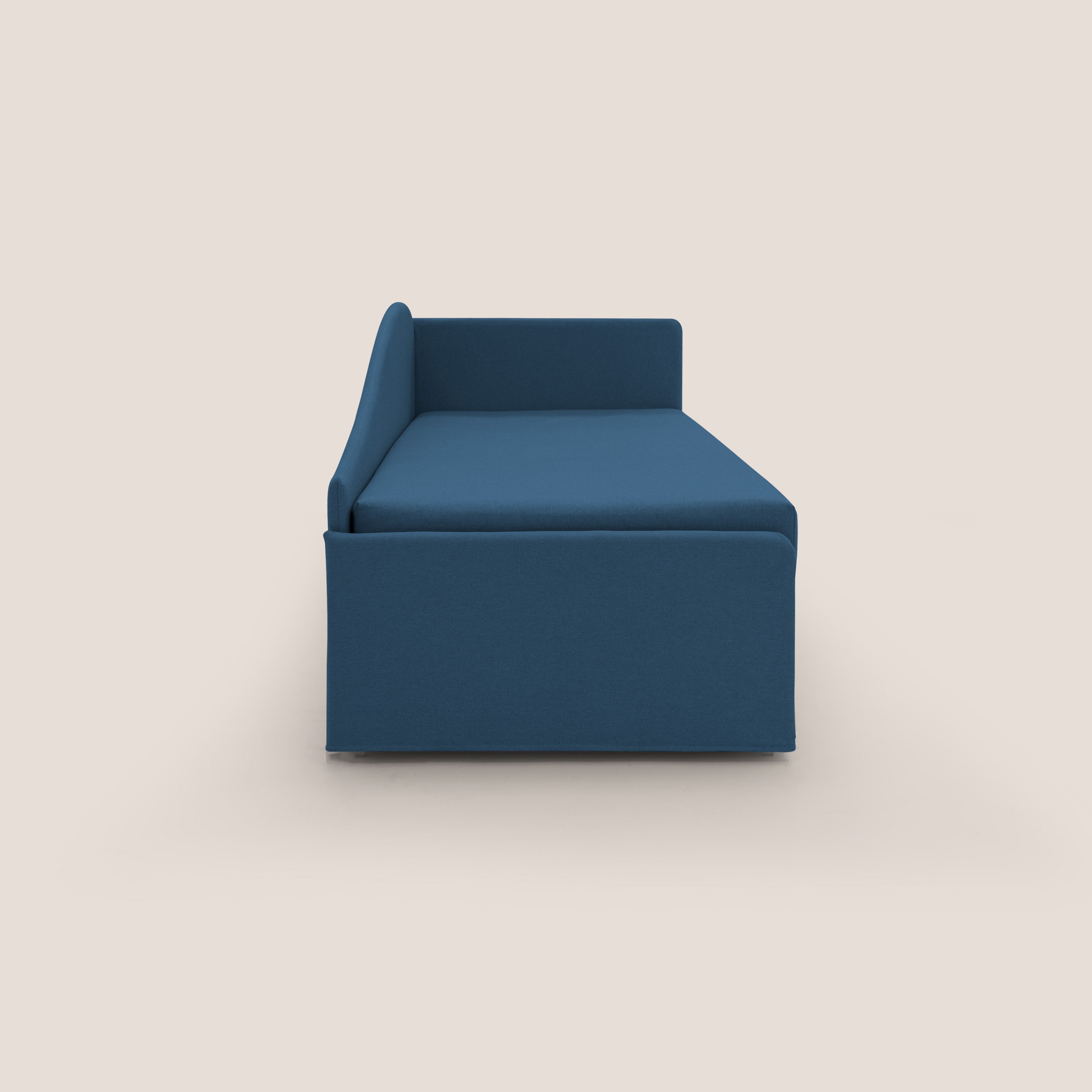 Nolo Divano duplex con doppio letto in tessuto simil cotone impermeabile T13 blu - divani.store