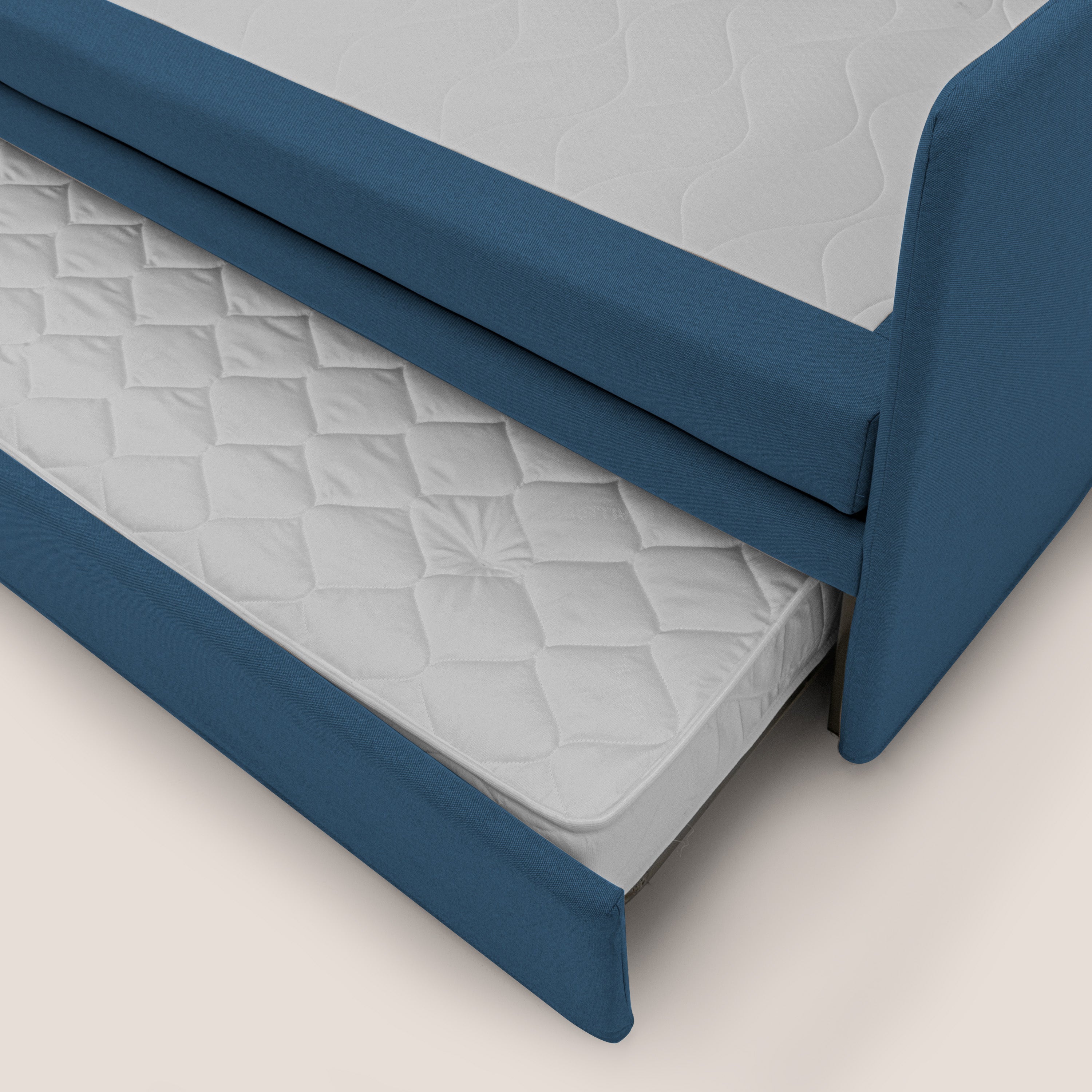 Naviglio Divano duplex con doppio letto in tessuto simil cotone impermeabile T13 blu - divani.store