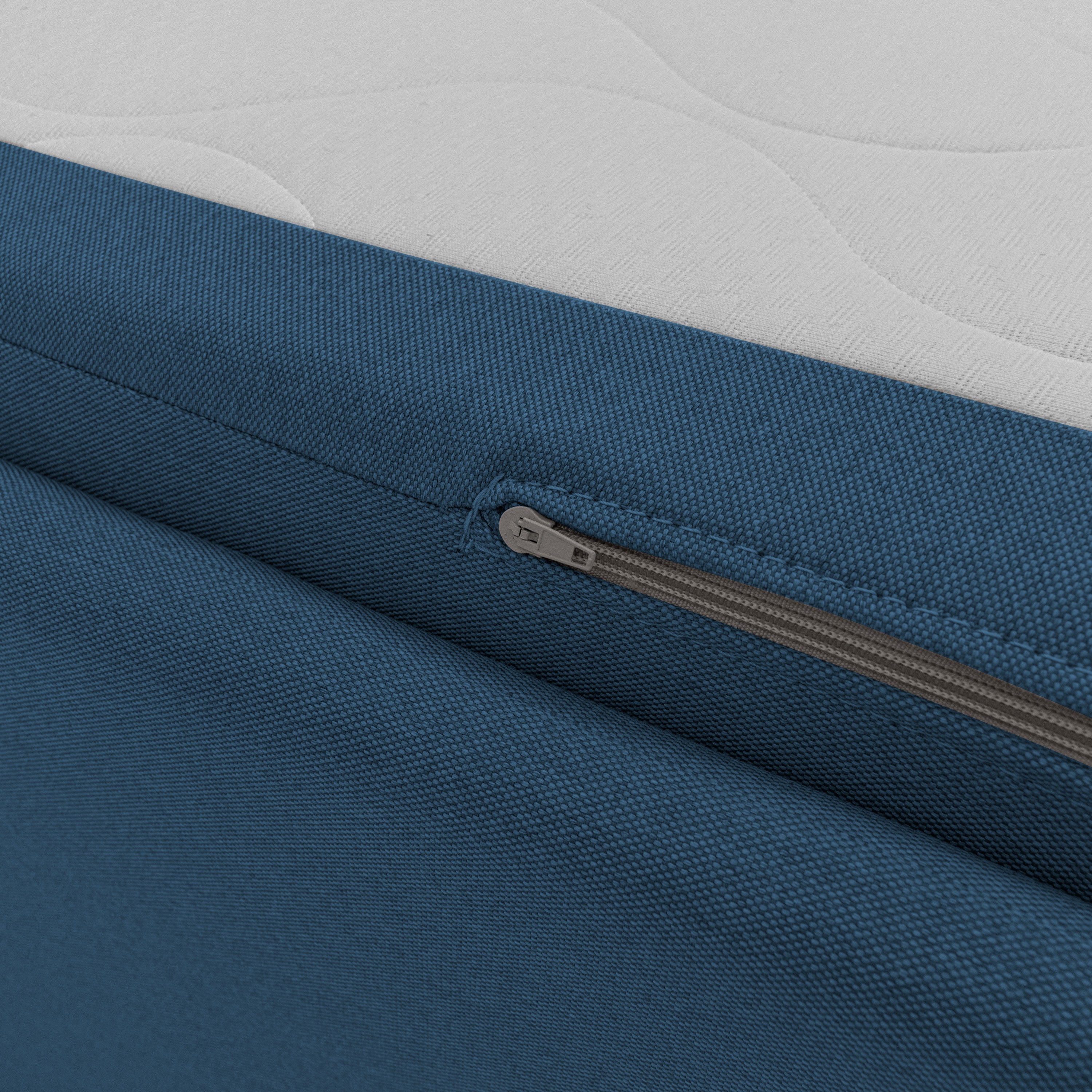 Nolo Divano duplex con doppio letto in tessuto simil cotone impermeabile T13 blu - divani.store