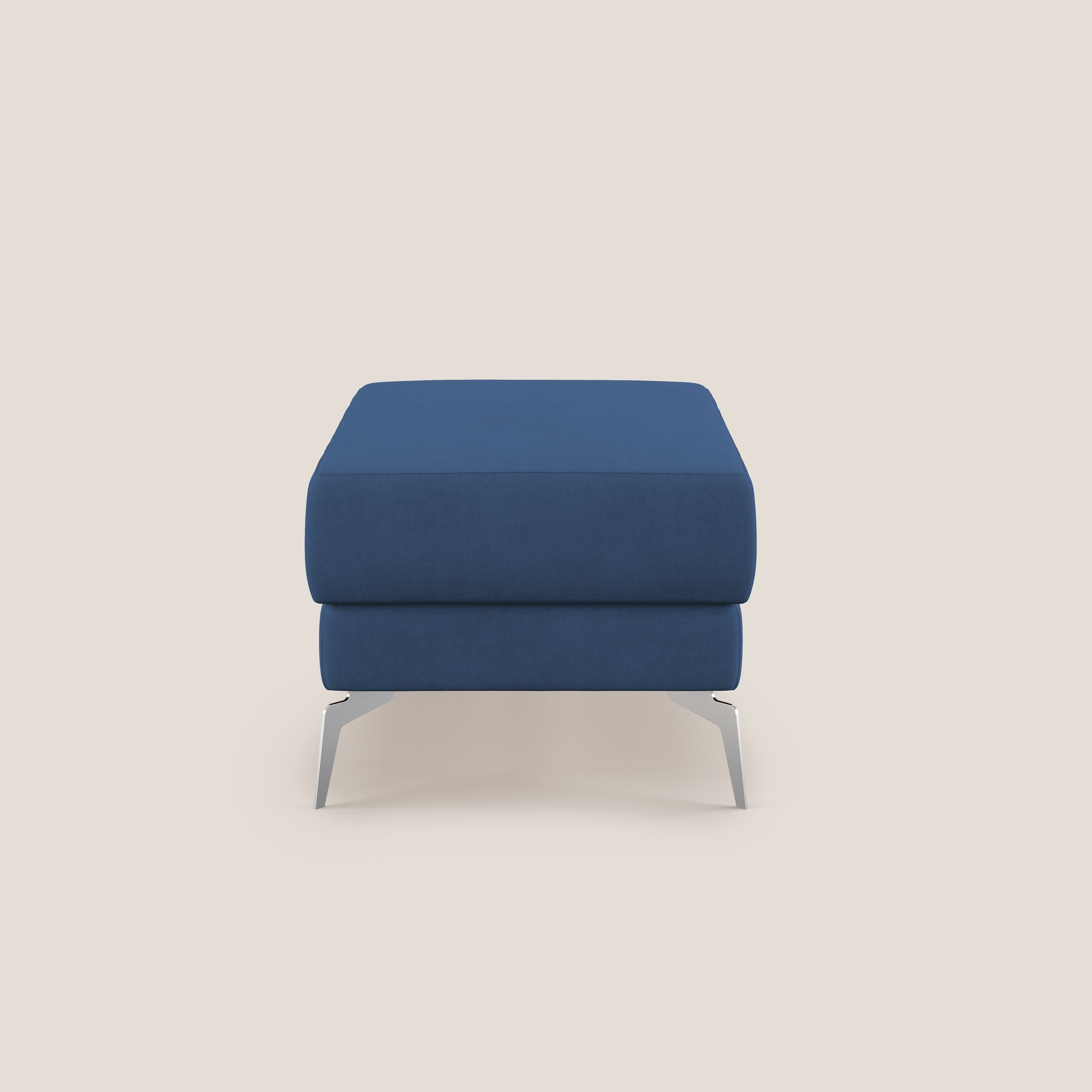 Star Pouf con piedini alti in tessuto impermeabile T02 blu - divani.store