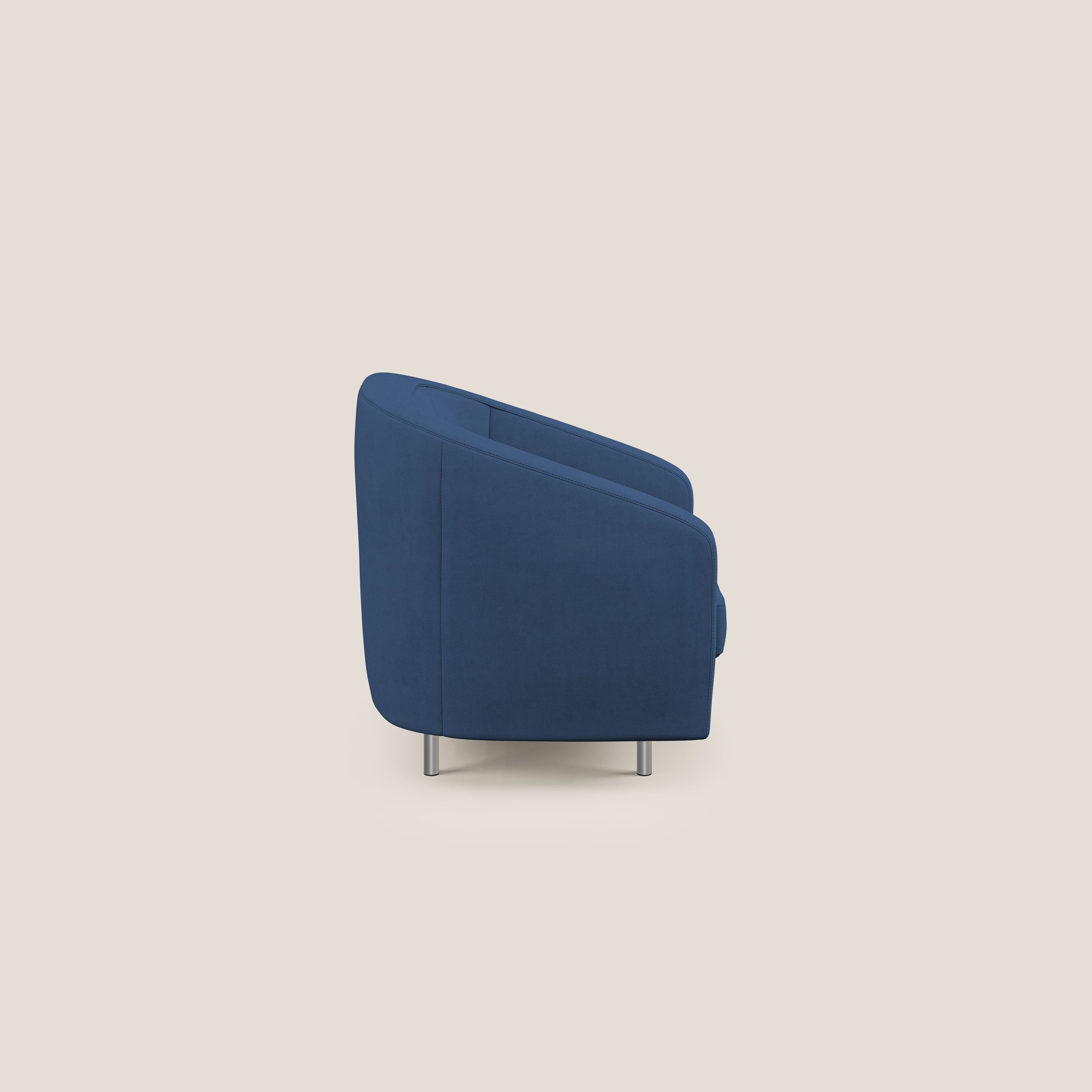 Sally Poltroncina in tessuto morbido impermeabile T02 blu - divani.store