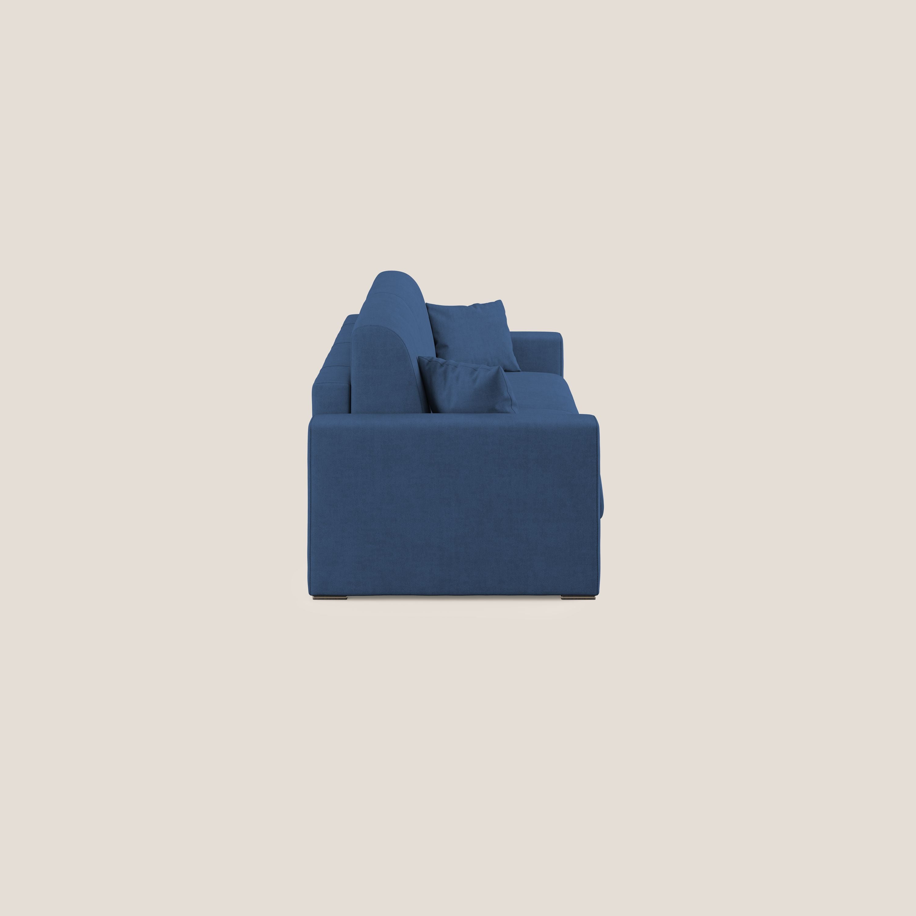 Best Divano letto matrimoniale in tessuto impermeabile T02 blu - divani.store