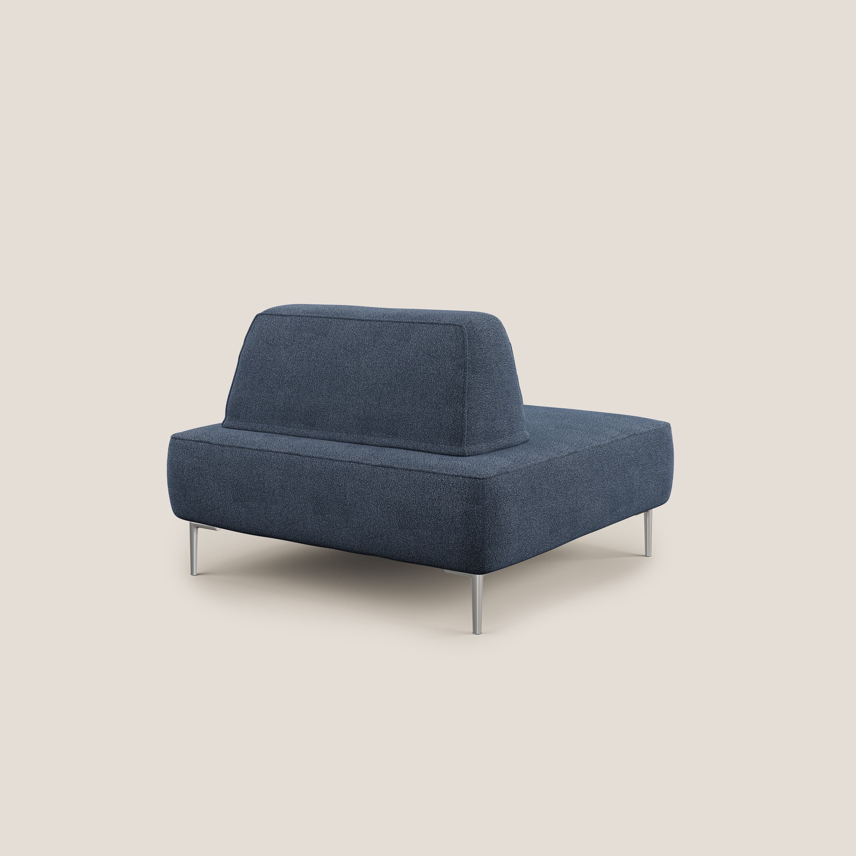 Newton poltrona modulare con schienali movibili T07 blu - divani.store