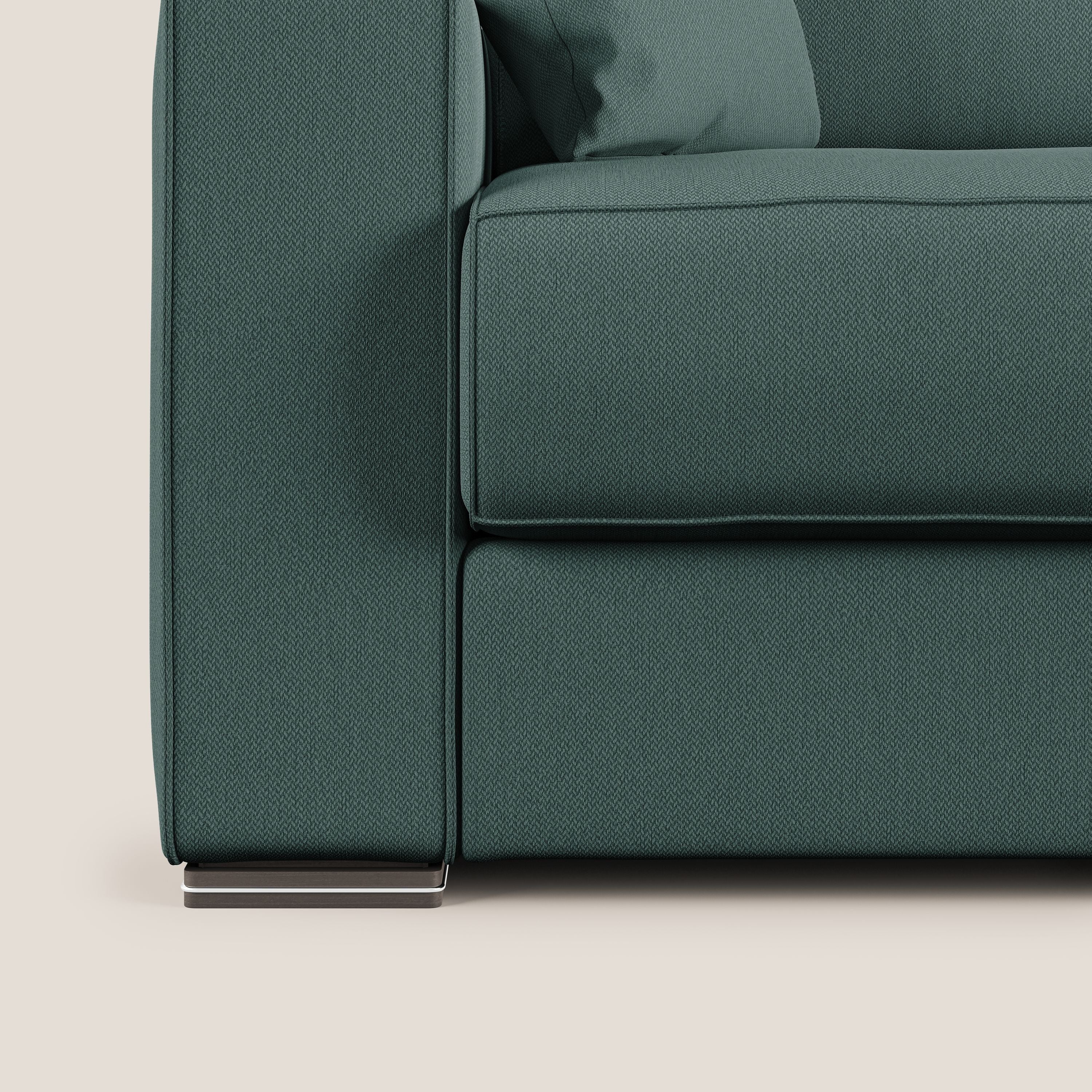 Dream Divano letto angolare in tessuto smacchiabile T05 verde - divani.store