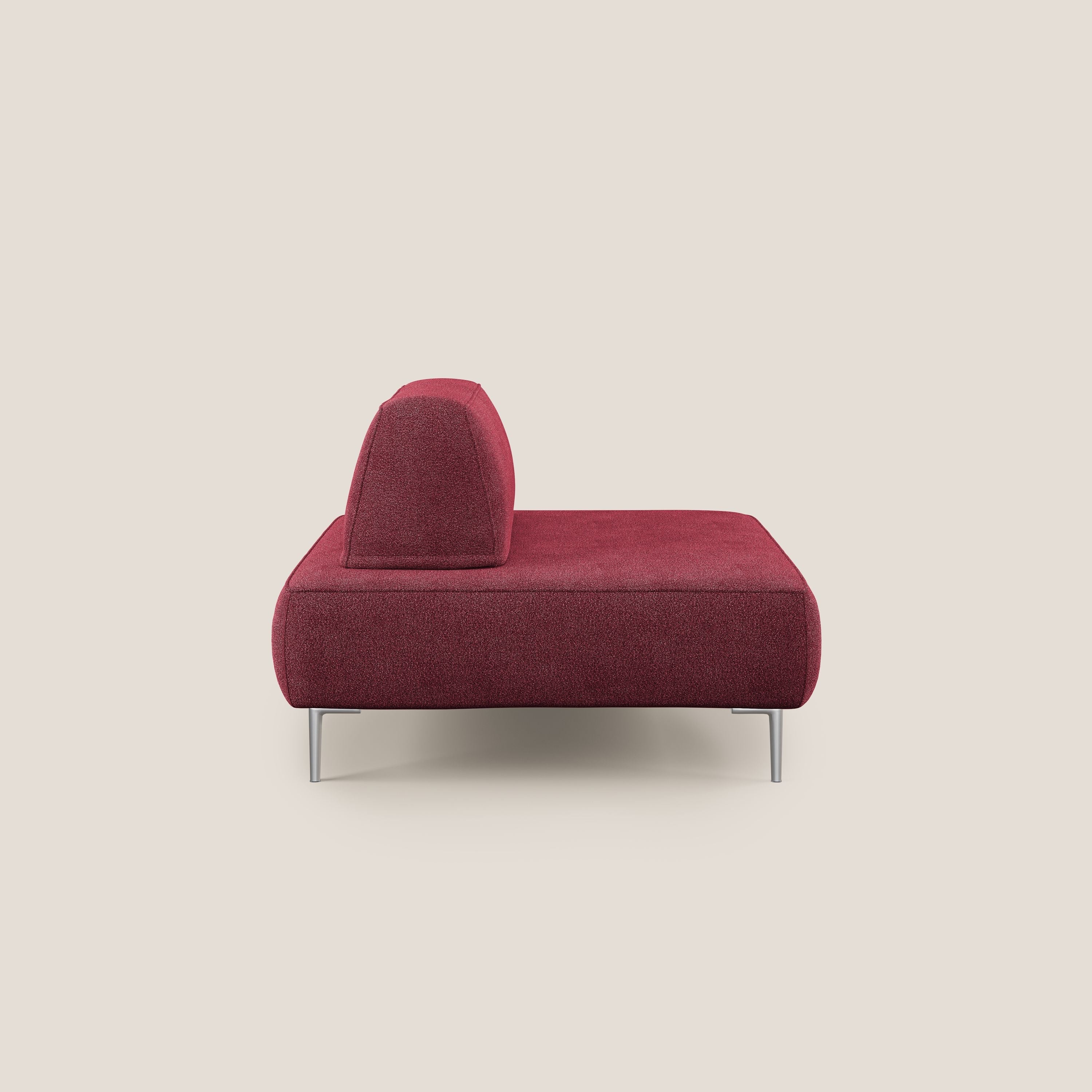 Newton poltrona modulare con schienali movibili T07 rosso - divani.store